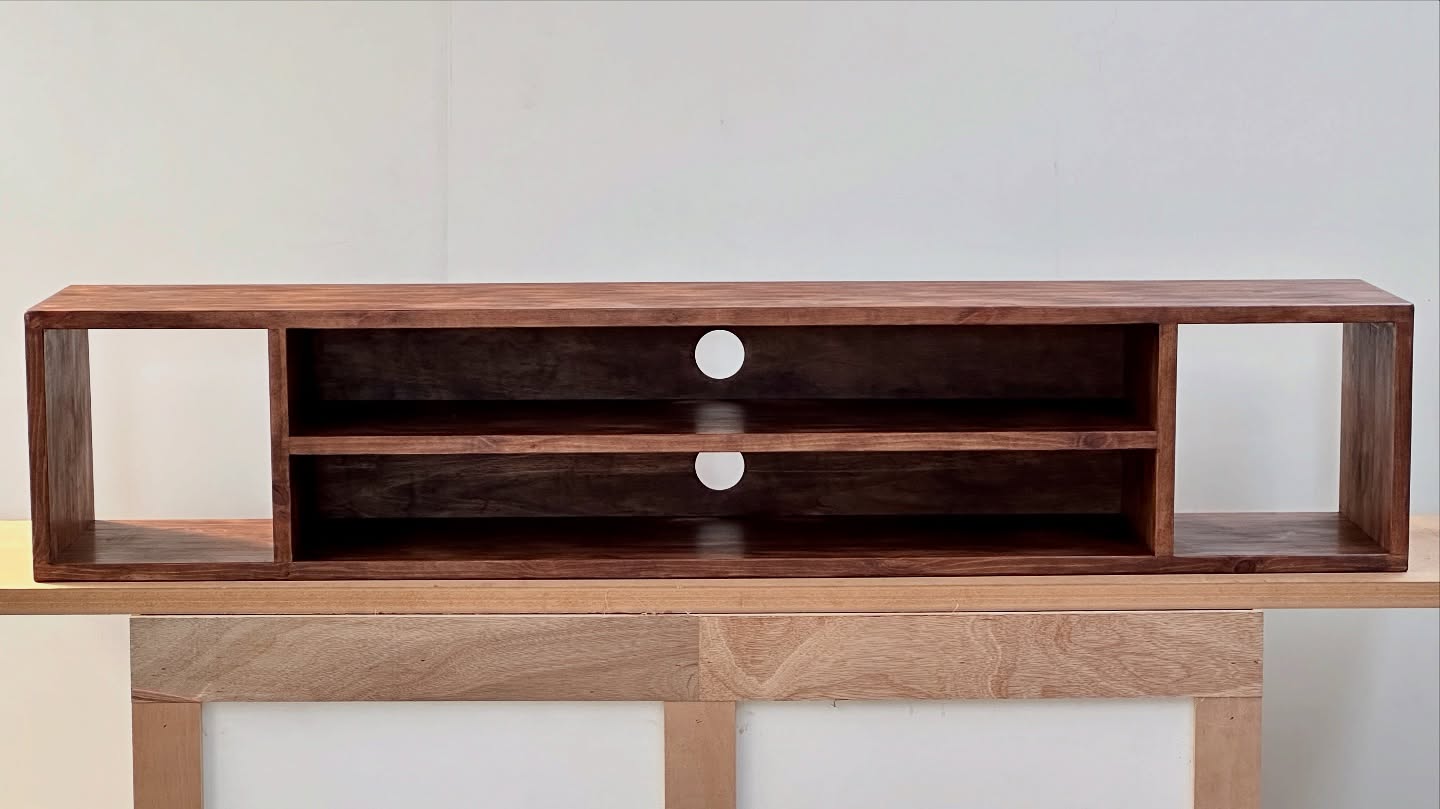 2 meter long TV unit in Walnut ready to be delivered to our returning customer! Always made out of solid wood. #komodafurniture