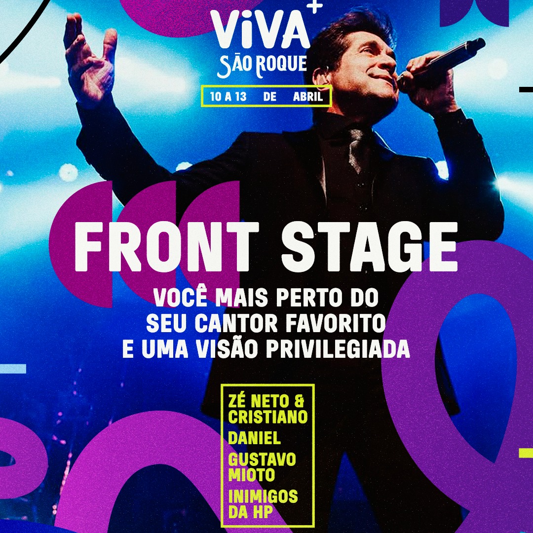 Viva+ São Roque traz shows de artistas nacionais com entrada solidária
Zé Neto e Cristiano; Daniel; Gustavo Mioto e Inimigos da HP se apresentam entre os dias 10 e 13 de abril; a entrada no setor pista é solidária, com valor de R$ 5 ou um quilo de alimento não perecível.
Acontece Cidades correu pra garantir ingressos pra todo mundo na redação!!!
Encontramos vocês lá!!!