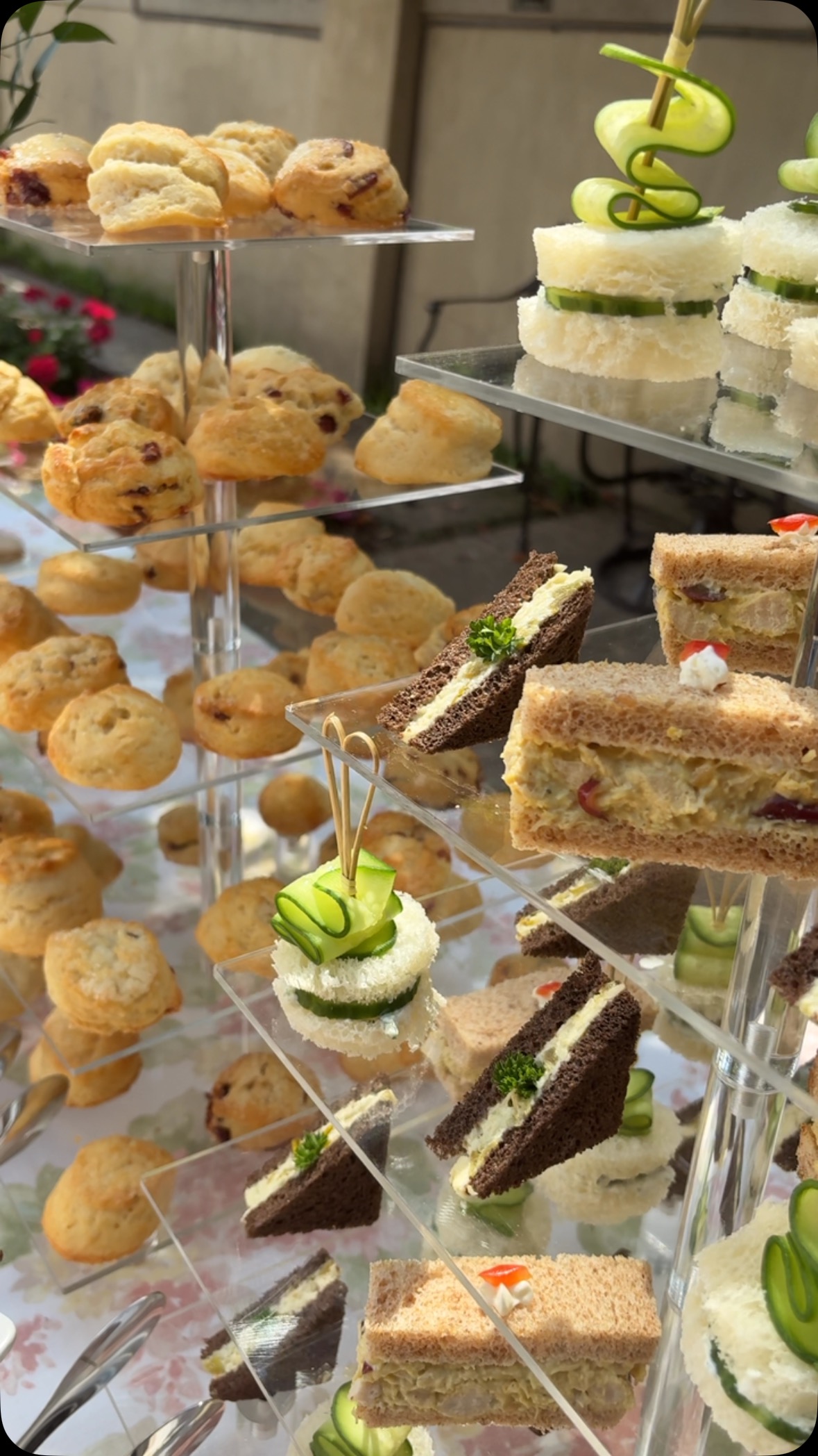 Pretty garden party bridal shower with @doralanekitchen 💐
#catering #dallascatering #gardenparties #teaparties