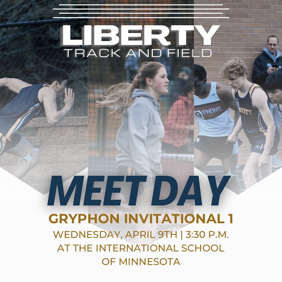 It’s Meet Day!
This afternoon, our Liberty Classical Track and Field Team opens their spring season!
Our Lions will play against athletes from Eagle Ridge Academy, Math and Science Academy, Nova Classical Academy, NLA/LILA, Hiawatha Collegiate Academy, Agape Christi Academy, and Minneapolis North.
The meet will begin at 3:30 PM at The International School of Minnesota.
Go Lions!