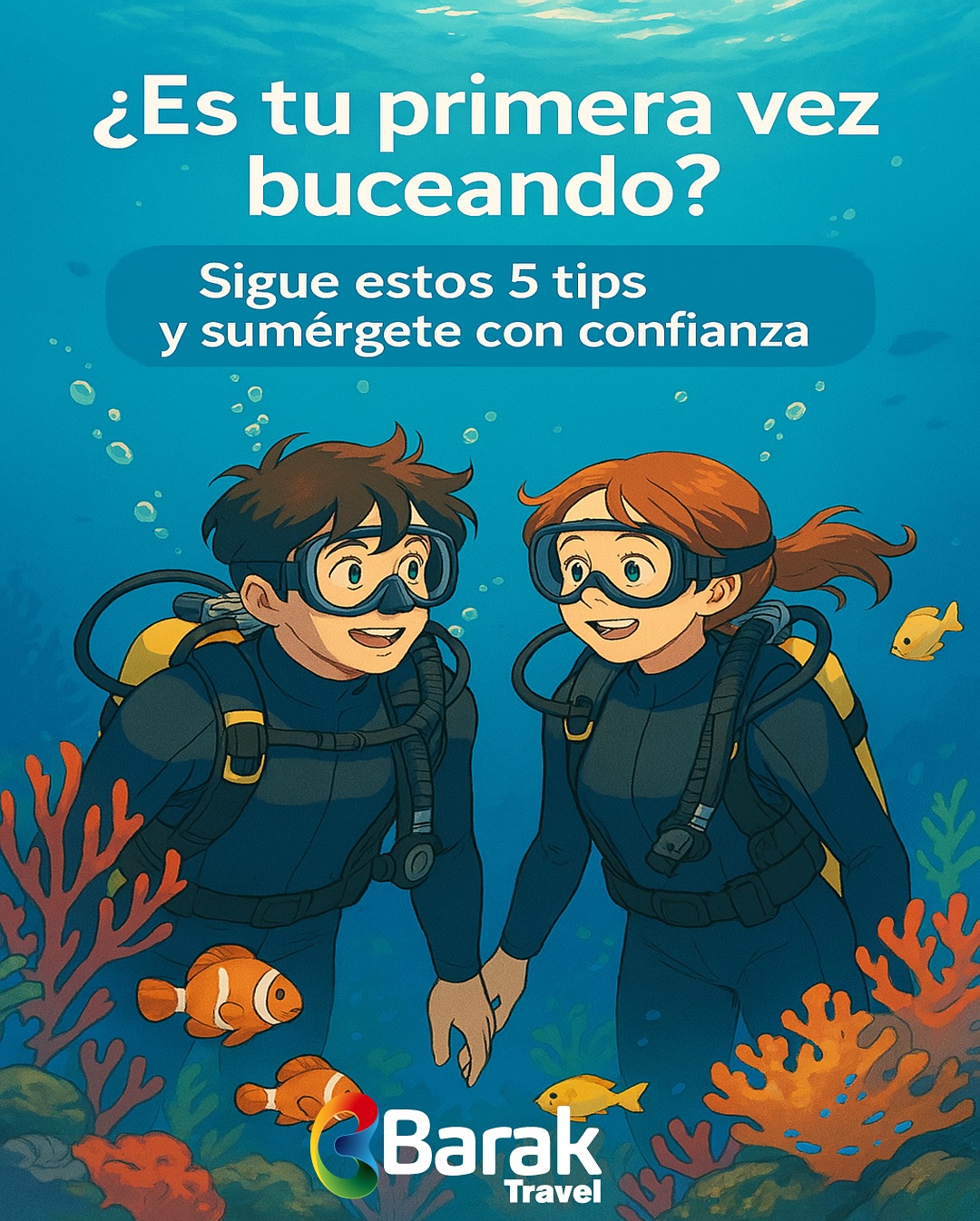 🌊🐠 ¡Vive una experiencia inolvidable de buceo en las mágicas aguas del Parque Tayrona!
Del 6 al 8 de junio, prepárate para explorar el increíble mundo submarino de Santa Marta con Barak Travel 🏝️✨
✈️ Vuelos Bogotá – Santa Marta – Bogotá incluidos
🚐 Transporte interno cubierto
🤿 2 inmersiones con instructor certificado
🏨 Alojamiento, alimentación y equipo de buceo incluidos
Sumérgete en paisajes marinos de ensueño, rodeado de corales, peces tropicales y toda la magia del Caribe colombiano 🐢🌺
📅 ¡Todo incluido, cero preocupaciones!
🧳 ¡Reserva ya, los cupos son limitados!
#BarakTravel #BuceoSantaMarta #ParqueTayrona #TourTodoIncluido #ViajaConBarak #ColombiaSubmarina #SantaMarta2024 #EscapadaPerfecta #AventuraBajoElAgua
