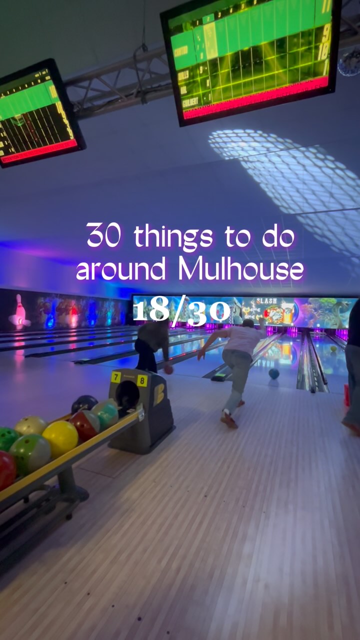 30 things to do around (AUTOUR DE !!!!!!) Mulhouse 🤠
18/30: s’affronter au @cristalbowling 🎳🏆
LOCATION: Wittelsheim, Alsace (~20 mins de Mulhouse 🚗)
PRICE: les prix varient entre 3€30 et 7€ la partie (1€80 la location des chaussures)
Vous pensez que j’ai gagné ? 😅
.
.
.
#mulhouse #hautrhin #alsace #68 #autourdemulhouse #ideesortie #bowling #famille #amis #activite #soiree #family #friends #sortie #activity #local #cristalbowling #alsace #date #ideessorties #bowlingnight #soireebowling #uneboucheeaday