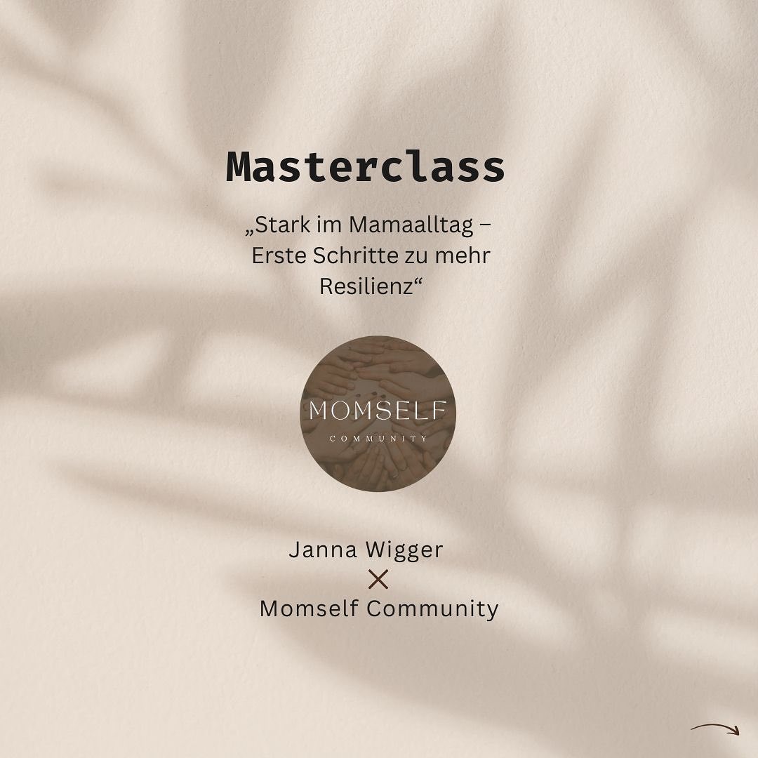 Janna Wigger x Momself Community
Momself Masterclass
„Erste Schritte zu mehr Resilienz im Mamaalltag“
📅 Mittwoch, 23. April
🕢 19:30 Uhr
📍 Online via Zoom
🎟 Kostenlos für Momself-Mitglieder
Mama-Alltag – wer kennt es nicht?
Zwischen Windelwechseln, dem Jonglieren von Terminen und dem sehnsüchtigen Wunsch nach ein paar Minuten für sich selbst, kann das Leben ganz schön herausfordernd sein.
Janna Wigger – klinische Psychologin, Psychotherapeutin und selbst Mama – kennt diese Herausforderungen sowohl aus eigener Erfahrung als auch aus ihrer Arbeit mit Müttern.
Für die Momself-Community hat sie eine exklusive, kostenlose Masterclass entwickelt:
Stark im Mamaalltag: Erste Schritte zu mehr Resilienz
In dieser Session zeigt Janna, wie wir unsere innere Stärke (wieder) entdecken und nutzen können – für mehr Gelassenheit und Kraft im ganz normalen Mama-Wahnsinn.
Was dich erwartet:
✨ Ein besseres Verständnis für Resilienz im Mamaalltag
✨ Konkrete Tipps und Übungen, die du sofort anwenden kannst
✨ Inspiration und Motivation für deinen eigenen Weg als Mama
Trag dich einfach mit deiner E-Mail-Adresse ein, werde somit Teil der Momself Community und erhalte alle weiteren Infos und Details direkt in dein Postfach. Den Link zur Anmeldung findest du in der Bio.
Wir freuen uns auf dich!
Teile diesen Post mit gern mit anderen Mamas, die das gerade brauchen könnten 💛
@janna.w.hh
MAMAALLTAG
RESILIENZ IM MAMAALLTAG
MENTALE GESUNDHEIT FÜR MÜTTER
INNERE STÄRKE
SELBSTFÜRSORGE
MÜTTER STÄRKEN
GELASSENHEIT
SELBSTREGULATION
ÜBERFORDERUNG IM ALLTAG
KOSTENLOSER WORKSHOP
MASTERCLASS FÜR MAMAS
