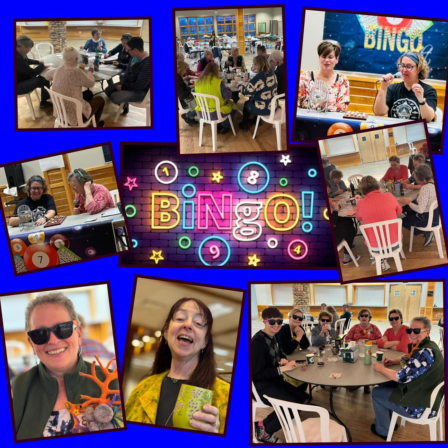 BINGO!!! Saturday night was BINGO night at the NEFG retreat. The game was complete with callers and a prize table!
All proceeds collected were donated to the Nancy K. scholarship fund. This fund assists members as needed to attend NEFG retreats and workshops, expanding the knowledge and love of fiber.
#NEFG
#NorthEastFeltmakersGuild
#bingo