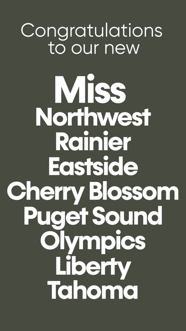 Congratulations to our newest members of the Miss Washington Class of 2025! They were crowned Sunday at Capital HS Performing Arts Center!
Miss Northwest - @emily_m_hamilton
Miss Rainier - @adafachiol
Miss Eastside - @lil.ladyhart
Miss Cherry Blossom - @thepaigedahl
Miss Puget Sound - @kenzielovesfrogs
Miss Olympics - @lexyhaug16
Miss Liberty - @risqueazucar
Miss Tahoma - @atlantismurphy
.
#preliminarycompetition #missamerica #misswashington #pageant #scholarship