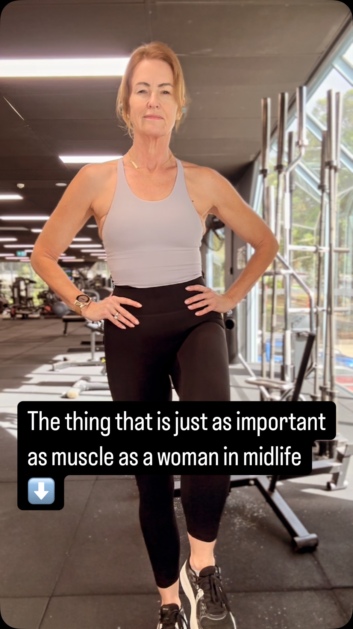 - 1 in 2 women will have a fall and break a bone in their lifetime
- If a woman falls and breaks a hip over the age of 60, there’s a 1 in 3 chance she will pass away in the following year
Bone density and muscle are important factors to protect you from a fall, but the factor that comes even before these is balance !
It’s really only been in the last few years that I’ve incorporated balance work into my training. Prior to that is was terrible. It’s definitely something you can improve.
Try standing on one leg and let me know you go ?
Start out doing it each morning while brushing your teeth. Great idea from the wonderful @drvondawright 🙌
Your time in the gym should become less about hitting PBs and incorporate more functional aspects such as balance, mobility and stability as we age.