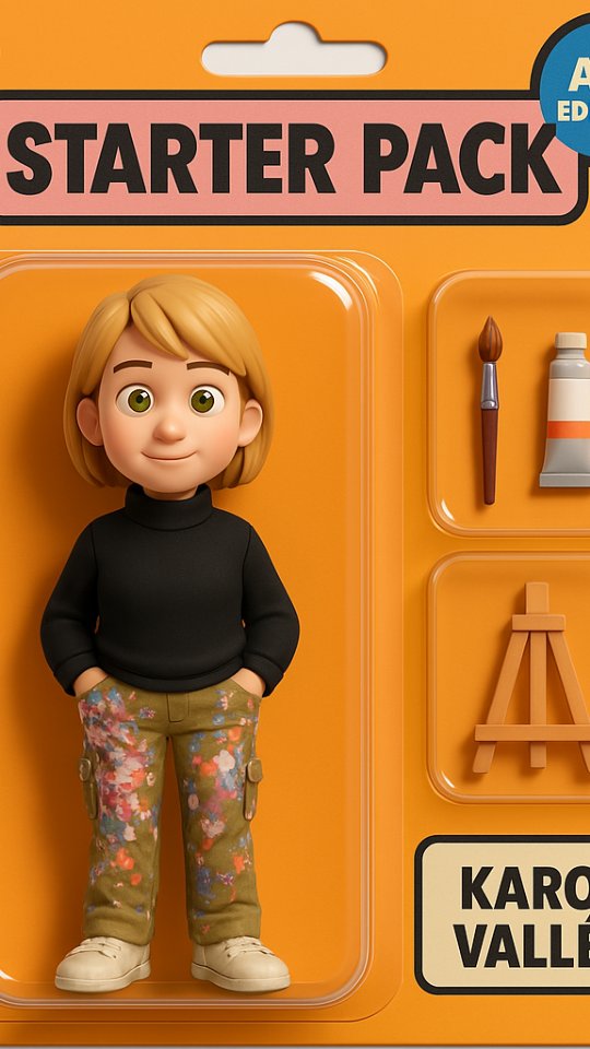 Juste moi, version jouet. Prête à éclabousser la vie d’un peu d’art.
#starterpack #ArtEdition #ınstaart