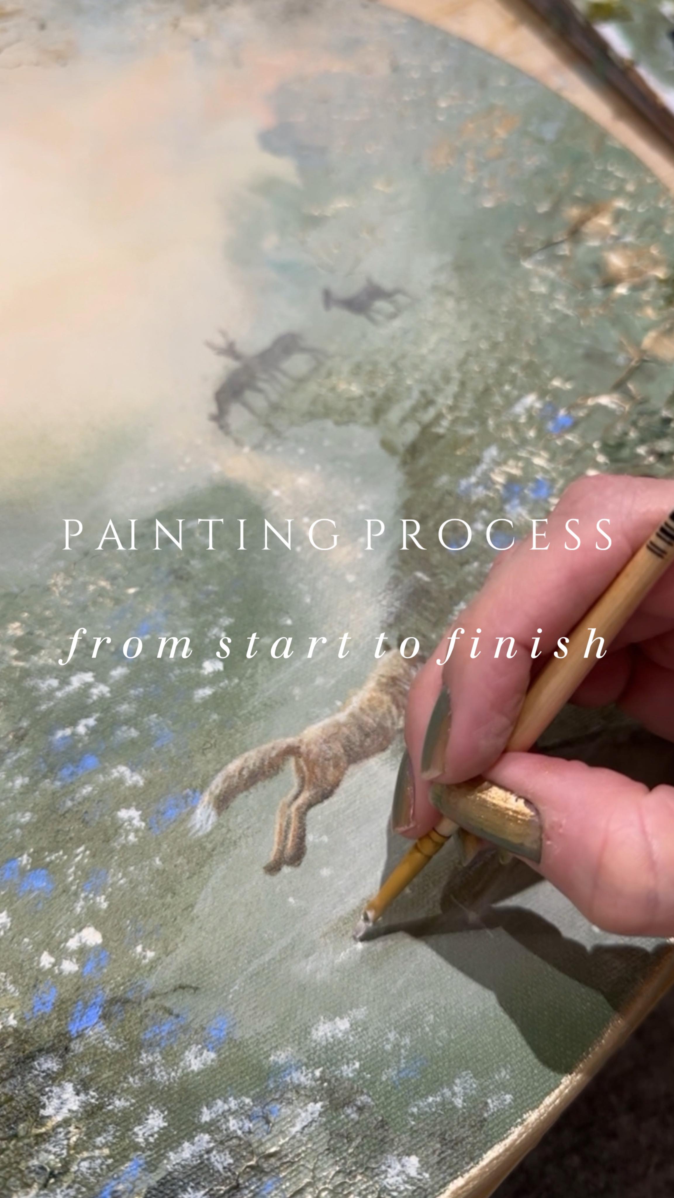 I always need to reset my mind on a smaller canvas after working on many commissions or a full collection. But at the same time, this one is also a sneak peek of my upcoming collection!
The new collection will have more smaller round canvases with romantic/vintage vibes and something new you haven’t seen from me yet! What do you wish it could be? 🤫
Over the Brook, Under the Sky
acrylic on canvas
50 cm
Edit: original sold in a minute! Prints available!
#skandinavianhome #skönahem #skandinavianstyle #vackrahem #texturedart #luxuryhomedecor #luxuryinterior #skandihome #relaxing #inredninginspiration #uniquehomes #colourfulhome #interiorinspirations #bohointeriors #timelessart #sisustusinspiraatio #animalart #slowlifestyle #semiabstractart #artinspiration #landscapeartist #paintingtutorial #uudisrakentaminen #crafty #countrylifestyle #taidettakotiin #abstraktitaide #vintagehomestyle
#countryhomes #semiabstractartist