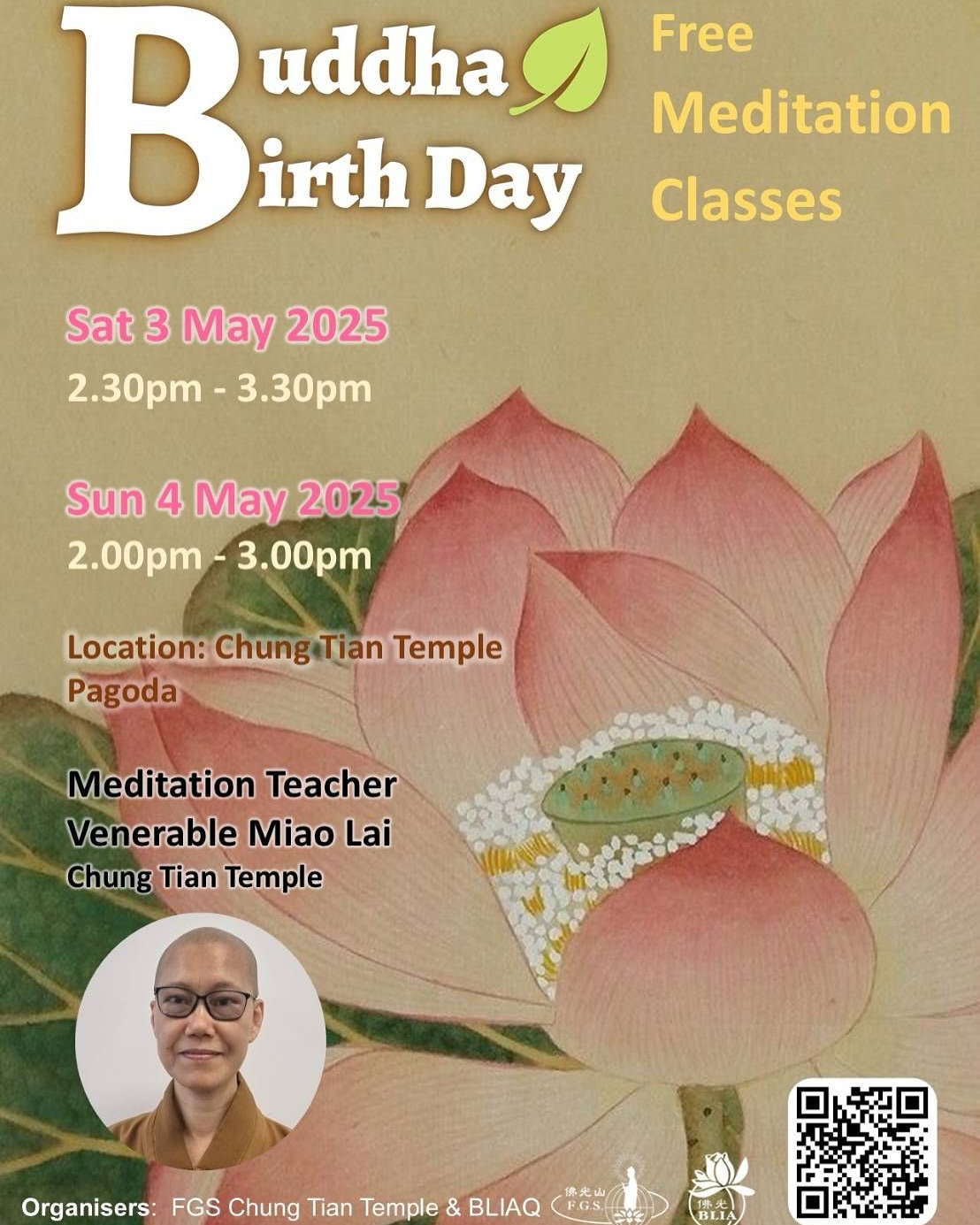 Come sit in one of our Buddhist Talks 🙏