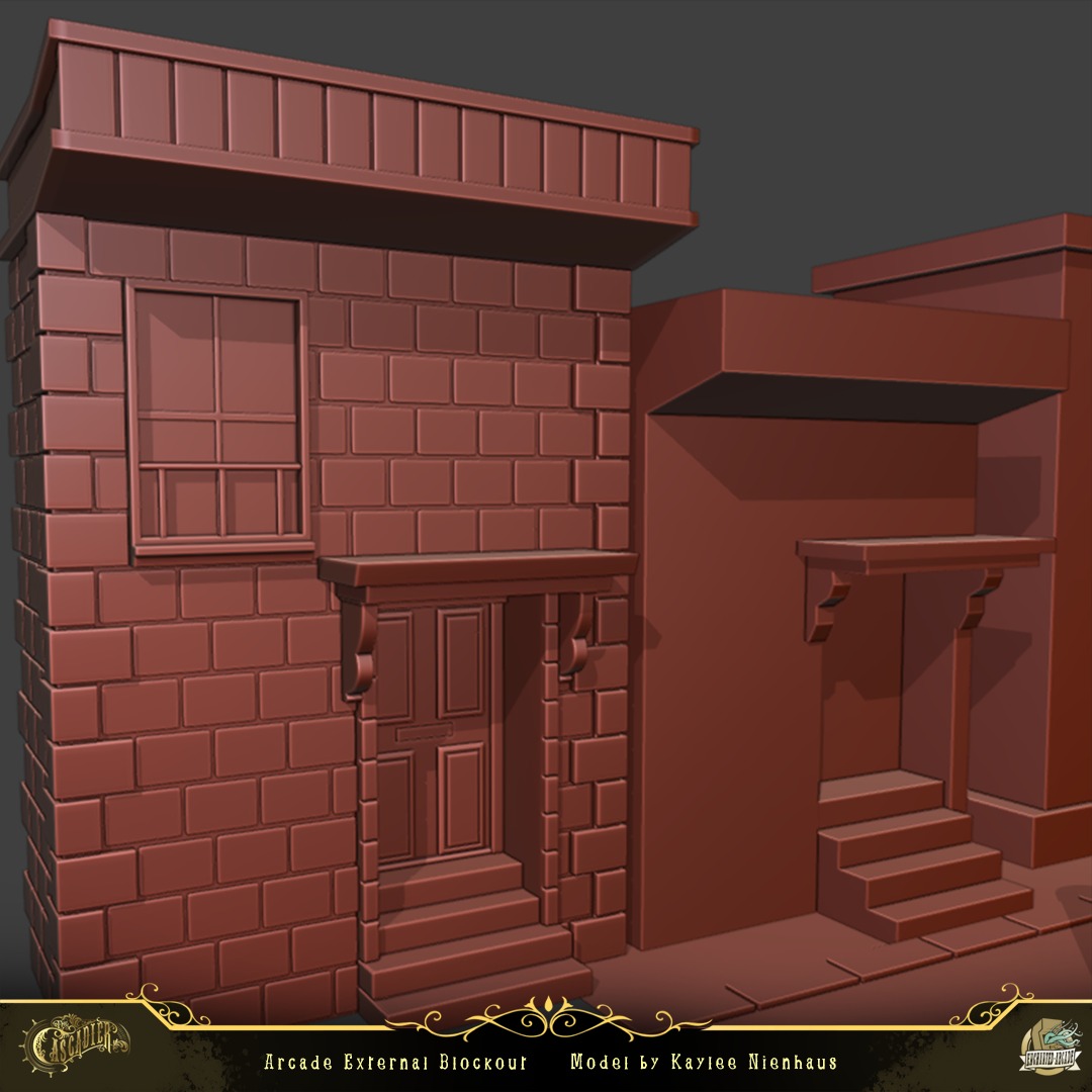 Blockout started on the Arcade External - No it's not made of chocolate, this is just the phase where the artist will sculpt the 3D models and later on they get baked and textured. Amazing work from Kaylee, smashing it
Short video of the process coming shortly!
#indie #indiegames #indiedev #gaming #videogames #love #dailypost #gamedev