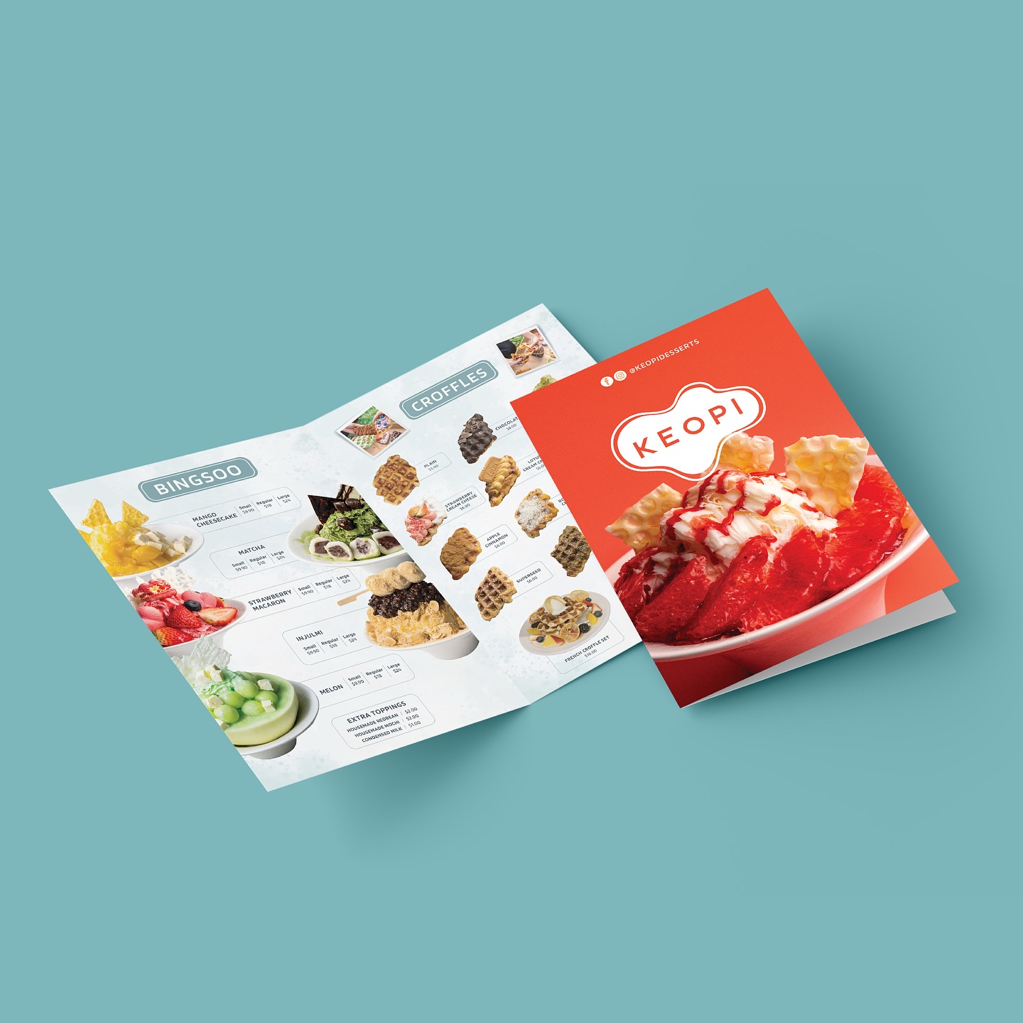 COMPANY NAME: Keopi
BUSINESS: Dessert cafe serving bingsu, croffles & fresh drinks
BRAND CATEGORY: Food & Beverage
SERVICES: Logo Design, Brand Identity, Graphics & Digital Design
BOOK your project 👉 www.tentenstudio.au
📧: hello@tentenstudio.au
#branding #graphic #graphicdesign #designer #brandidentity #brand #logo #logodesigner #adobe #illustration #design #project #graphicdesigner #business #restaurant #food #socialmedia