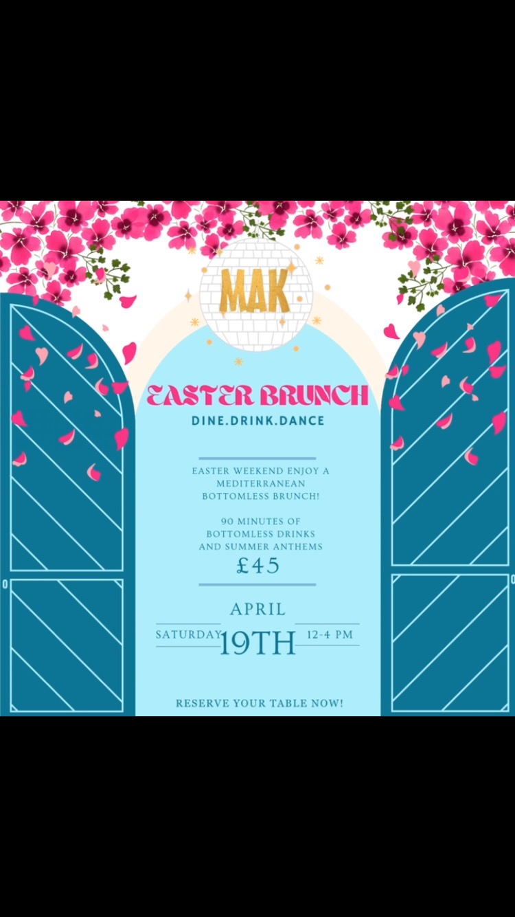 Choose from unlimited sangria blush, Prosecco or bottled beer as well as three tapas dishes or one brunch dish per person.
Don’t miss out!
Reserve a table via our website