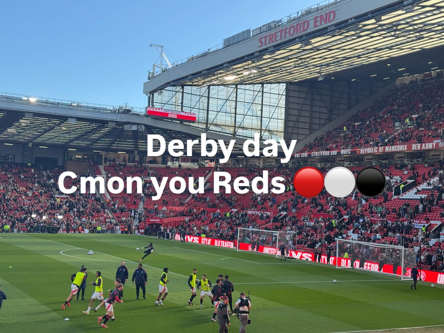 Derby day 🔴⚪️⚫️#manchesterunitedfc #takemehome #utd