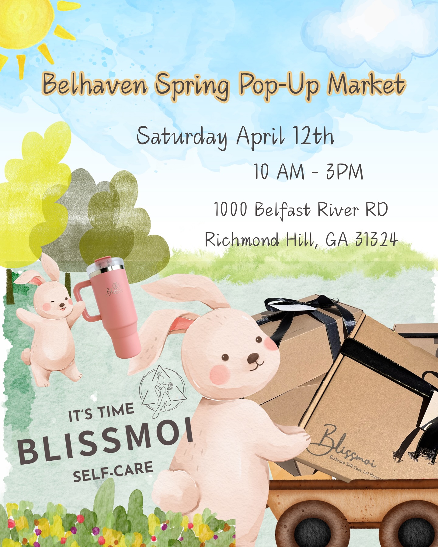 Come feel the textures, scents, and calm of Blissmoi in real life 💛
🌼 Belhaven Easter Market
📍 Richmond Hill
📅 April 12 | ⏰ 10AM–3PM
Candles, balms, rituals — all thoughtfully selected to bring moments of care into your day.
Cindy will be there to welcome you with warmth and smiles.
Come say hello, breathe in the scents, and take a little Bliss home with you.
#BelhavenMarket #Blissmoi #LocalMakers #SpringPopUp #SelfCareIsStrength