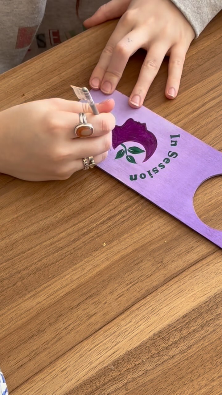 As a small group practice, we know that wearing many hats is part of the job-sometimes even the creative kind! Our Practice Manager Sarah can be seen here hard at work hand painting a custom “in session” sign for our clinicians doors to help protect clients privacy and create a calm, welcoming space 💜 One sign down, three to go!!
#traumainformedcare #traumatherapy