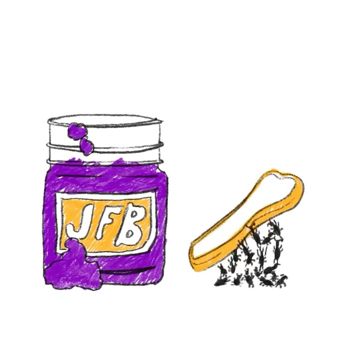 Animation I made for my substack newsletter, Jelly for Bread. Except I can't actually get it to work on substack. Oh well! You can subscribe at the link in my bio for art updates and longer form writing 💌