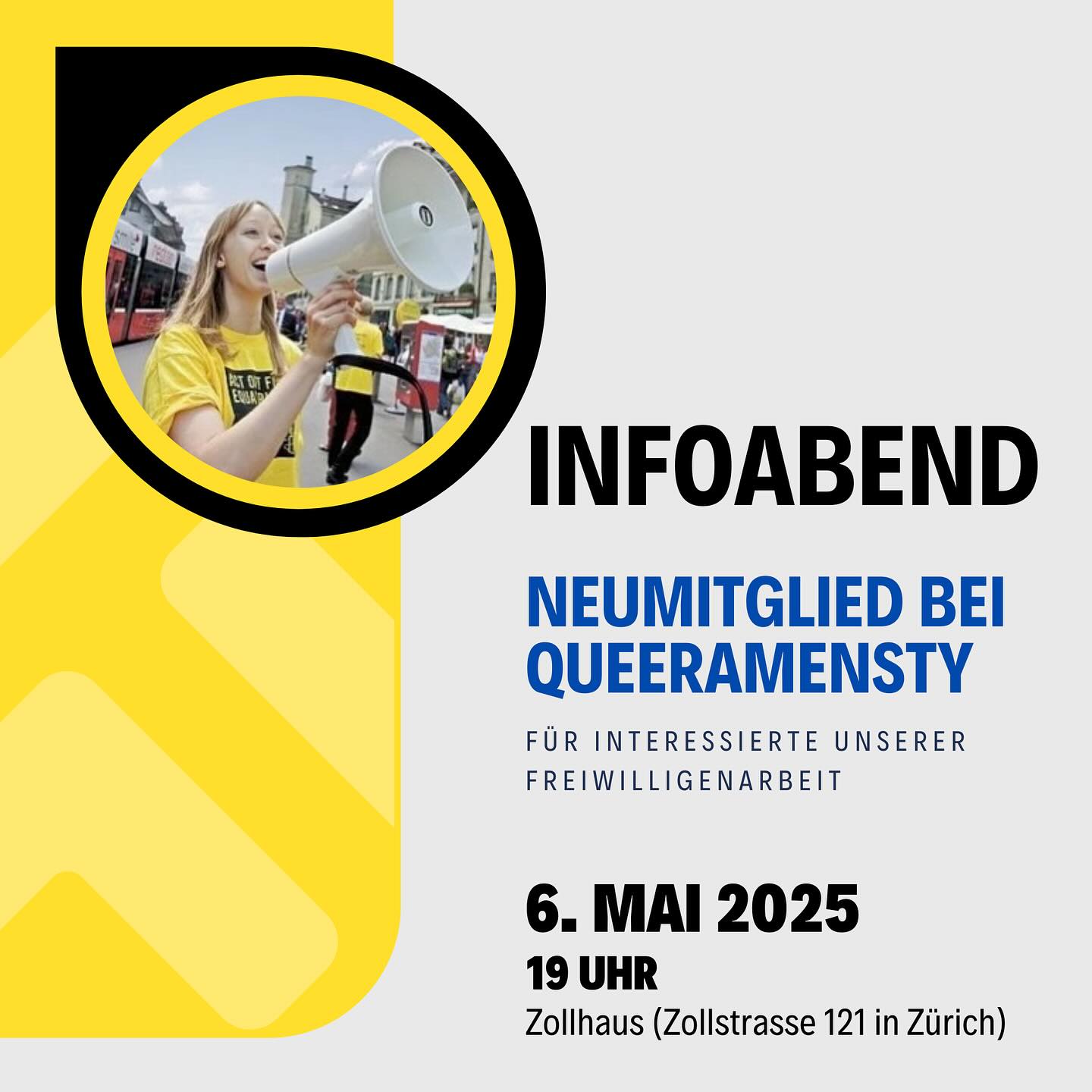 Du willst dich für Menschenrechte & queere Anliegen einsetzen? Du hast Lust queere Geflüchtete zu begleiten und zu unterstützen? 🏳️🌈💪🏼
Dann ist jetzt der perfekte Moment!
Queeramnesty Schweiz lädt ein zum nächsten Infoabend für Neumitglieder – egal ob du aktiv mitgestalten oder passiv unterstützen willst, wir freuen uns auf dich!
Wann?
🗓️ 6. Mai 2025
🕖 19:00 Uhr
Wo?
📍 Zollhaus, Zollstrasse 121, Zürich
Lerne uns kennen, erfahre mehr über unsere Freiwilligenarbeit und finde heraus, wie auch du Teil unserer Bewegung werden kannst!
Gemeinsam für Menschenrechte – laut & sichtbar!
Anmeldung & Fragen:
✉️ Schreib uns eine DM.
#QueerRights #LGBTQIA+ #LoveIsLove #Pride #RainbowFamily #VisibilityMatters #AsylumForAll #RefugeeRights #ProtectRefugees #SafeHaven #NoBorders #HumanRights #Activism #instagood #FightForEquality #EndDiscrimination #StandUpForRights #SwissActivism #love #QueerSwitzerland #ZurichPride #YouAreNotAlone #TogetherWeRise #CommunityLove #Solidarity #HopeForTheFuture #QueerAmnesty #ChangeMakers #NonProfit #SupportQueerYouth