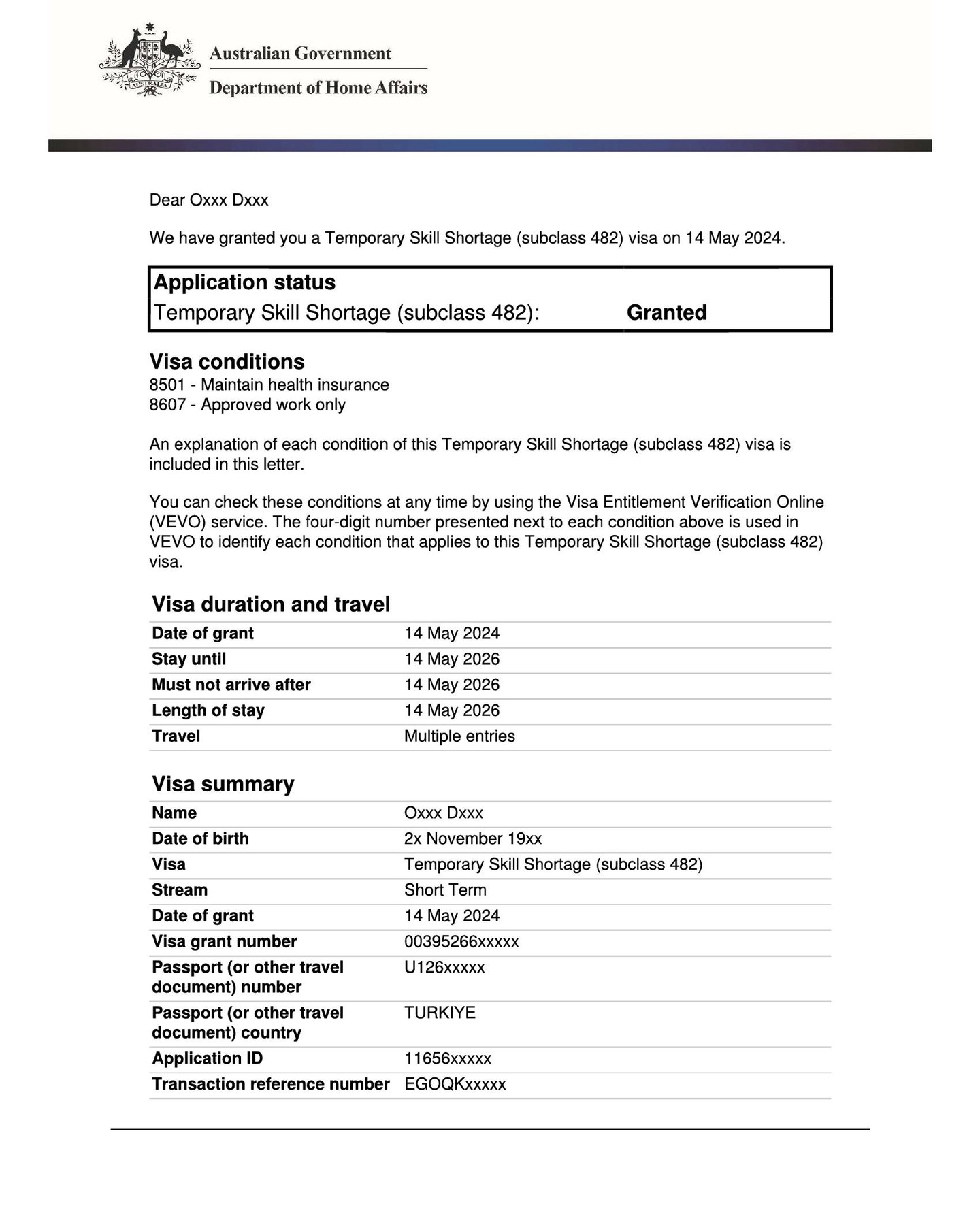 🚨 482 Visa Granted! 🚨
Looking for a fast pathway to work in Australia? If you have at least 1 year of full-time experience in an occupation Australia needs and an employer ready to sponsor you, the Subclass 482 could be your solution.
✅ No skill assessment needed
✅ Minimum salary: $73,150/year
✅ Only 36 in PTE Academic (English requirement)
✅ Up to 4 years work rights
✅ Visa cost: approx. $10K–$15K (depending on business size)
All you need is the right skills and a sponsoring employer — we’ll guide you through the rest.
📞 Ilgin Azazi – Registered Migration Agent (MARN 2318123)
🌐 www.visa-australia.com.au
📱 0416 049 021
Let’s get started!
#482Visa #WorkInAustralia #AustralianVisa #VisaSponsorship #SkilledWorkerVisa #AustraliaJobs #MigrationAgent #VisaApproved #MoveToAustralia #VisaAustralia #WorkAbroad #SkilledMigration #PTEAcademic #VisaHelp #IlginAzazi #MARN2318123