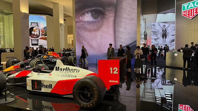 Watches have always had a place in Formula 1–but now? They’re the thing.
From race-day wrist shots to team partnerships, timepieces are as much a part of the sport’s identity as speed and precision.
This week at Watches and Wonders (aka the Met Gala for luxury timepieces), the most prestigious luxury watch fair in the world, F1’s influence was impossible to miss.
Brands showcased designs inspired by racing, highlighted their collaborations with drivers, and leaned into the shared values of innovation, craftsmanship, and legacy.
It’s more than branding, it’s storytelling through speed, design, and detail. Formula 1 is setting the pace, and the watch world is following closely behind.