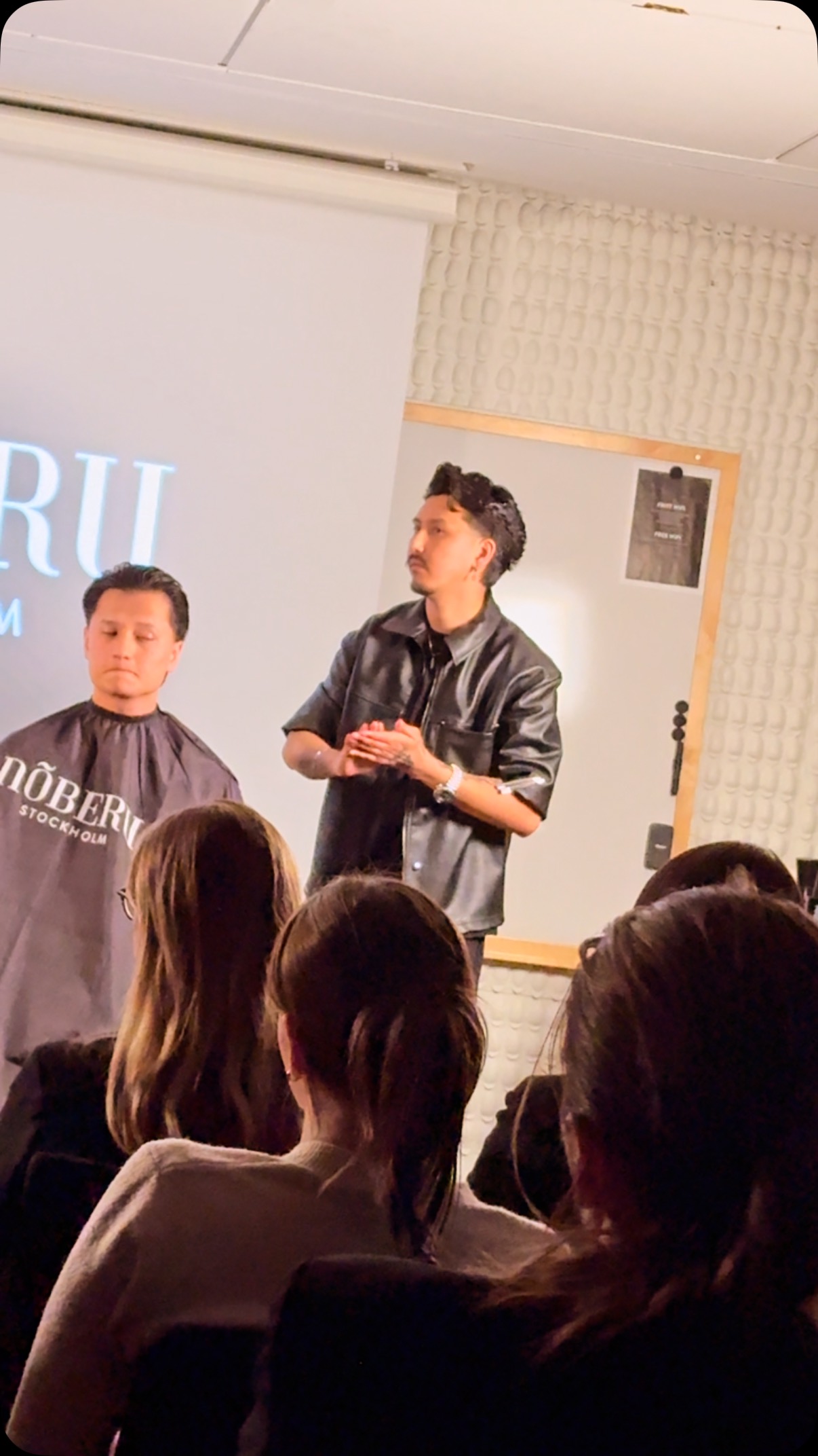 Inspirationskväll med Iman och Amin från Nöberu Stockholm. Tusen tack, nu är vi supertaggade! 🖤⭐️🖤 #frisör #lillatorg #frisör #salongengelbrektsgatan12 #hair #frisörmalmö #hairdresser #noberu