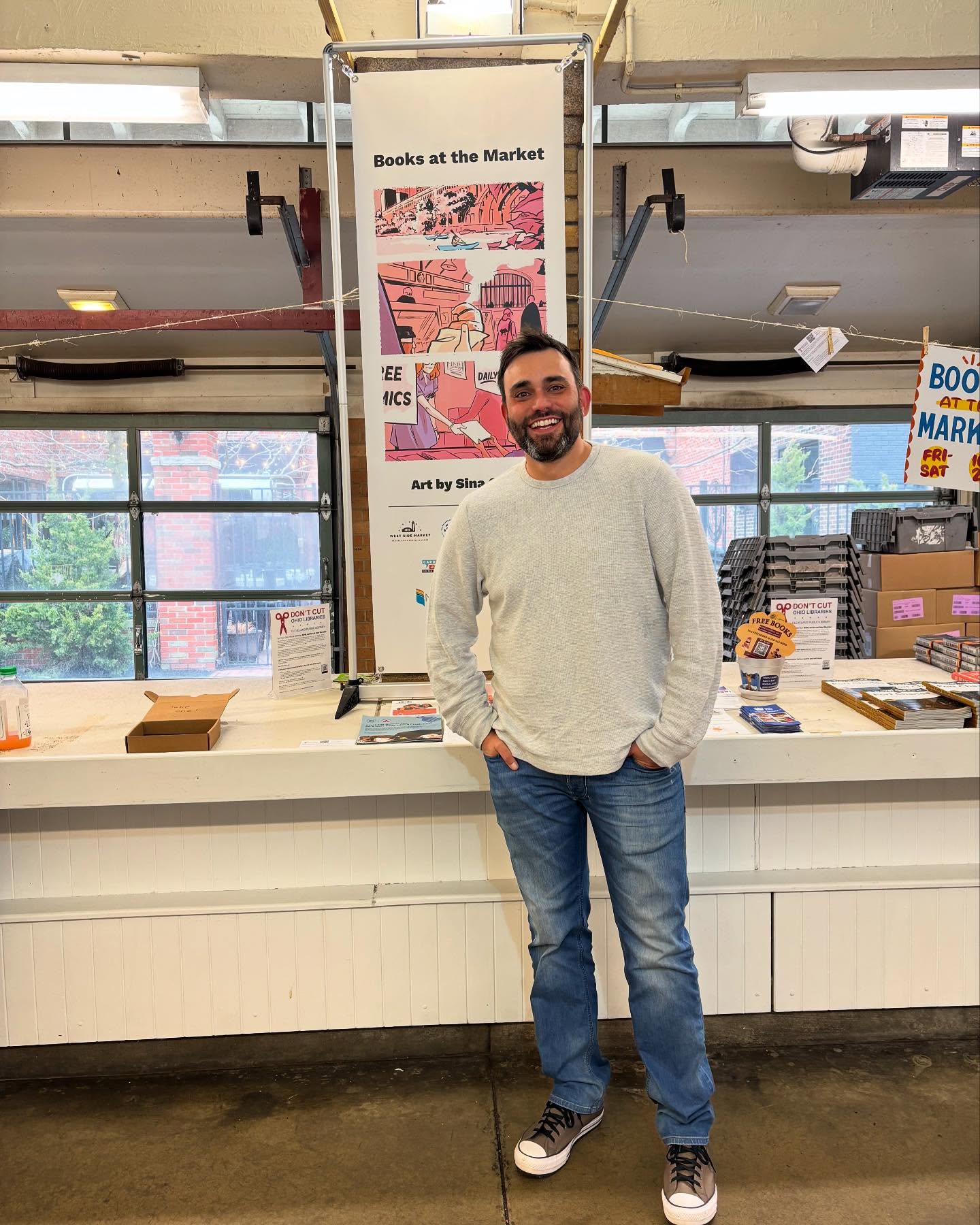 It was a true honor to host one of comics’ greats this weekend when @andrewaydin visited Cleveland for the first time. He fit right in! Look for pictures and videos soon: here is a sneak peek #CLE #RustBelt #comics