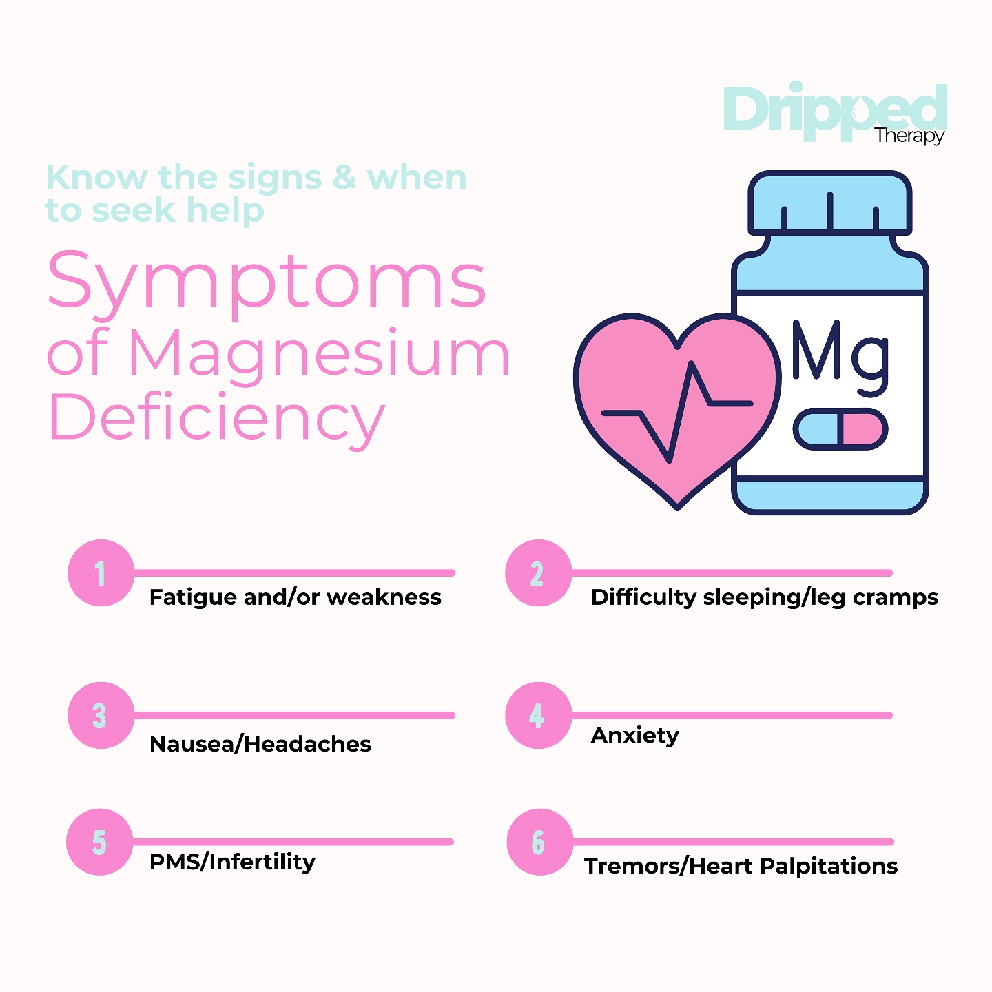 Feeling fatigued, muscle cramps, or struggling with sleep? These could be signs of magnesium deficiency! Don’t ignore the symptoms – your body might be telling you it needs more of this essential mineral. 🌿 #MagnesiumDeficiency #HealthMatters #Wellness