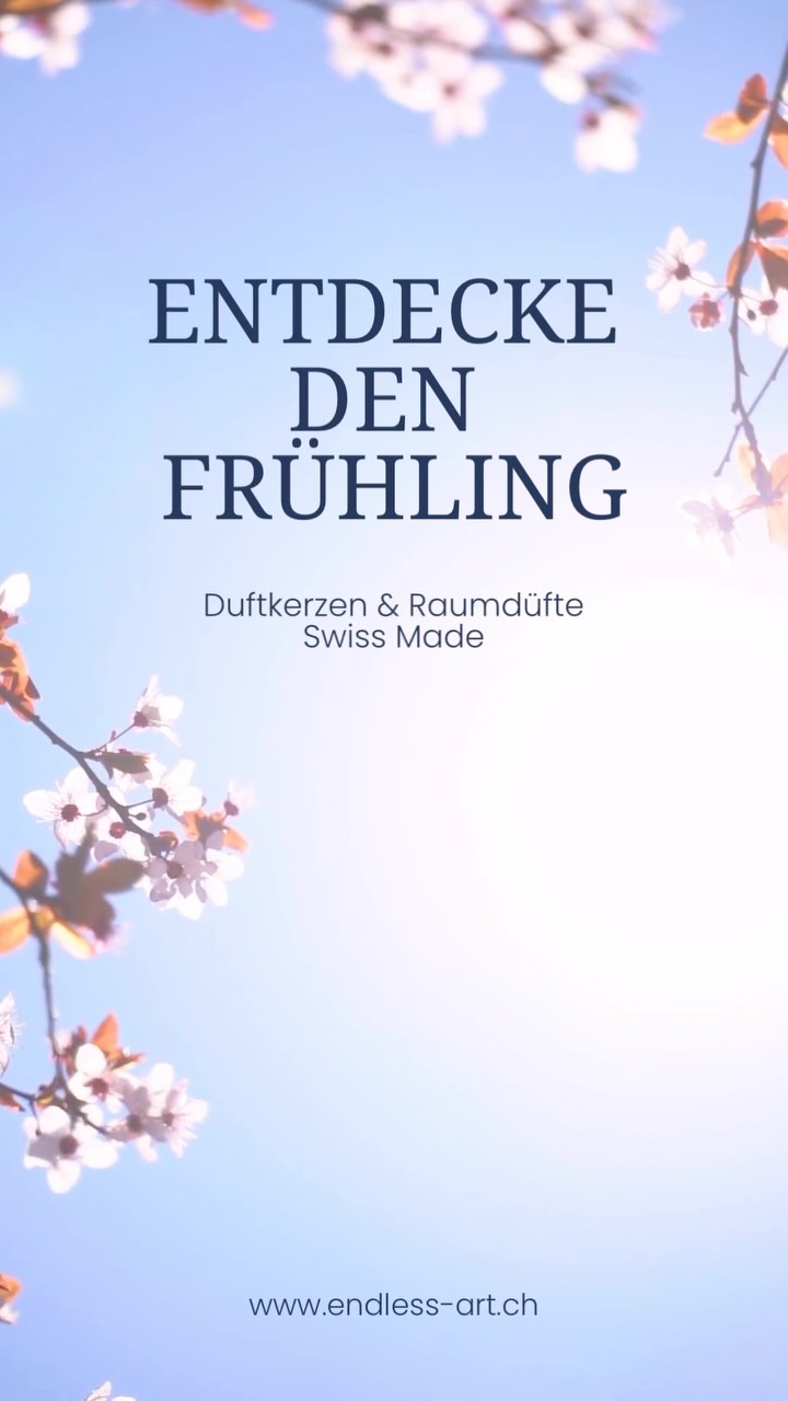 Der Frühling ist da – Zeit, frischen Wind in dein Zuhause zu bringen! Unsere handgefertigten Duftkerzen und Raumdüfte bringen nicht nur zarte Blütennoten und frische Frühlingsluft in jeden Raum – sie werden mit ganz viel Liebe in der Schweiz hergestellt. Gönn dir diesen Frischekick für die Sinne! Schau jetzt in unserem Onlineshop vorbei und finde deinen Lieblingsduft für die neue Saison.
🌸✨🕯️🏡🇨🇭
Frühlingsgefühle für dein Zuhause!
Unsere handgefertigten Duftkerzen und Raumdüfte bringen den Zauber der blühenden Jahreszeit direkt zu dir – viel Liebe in der Schweiz hergestellt.
Jetzt entdecken & verlieben!
SHOP NOW: www.endless-art.ch
#FrühlingImZuhause #DuftkerzenLiebe #Raumdüfte #HandgemachtMitLiebe #MadeInSwitzerland #Frühlingsduft #Kerzenliebe #NachhaltigWohnen #DuftMomente #FrischekickFürZuhause #Kerzenzeit
#HomeDecor #SpringVibes #InteriorInspo #AestheticHome #ScentedCandles #HomeStyle #InstaHome #SelfCare #SpringDecor #SlowLiving
