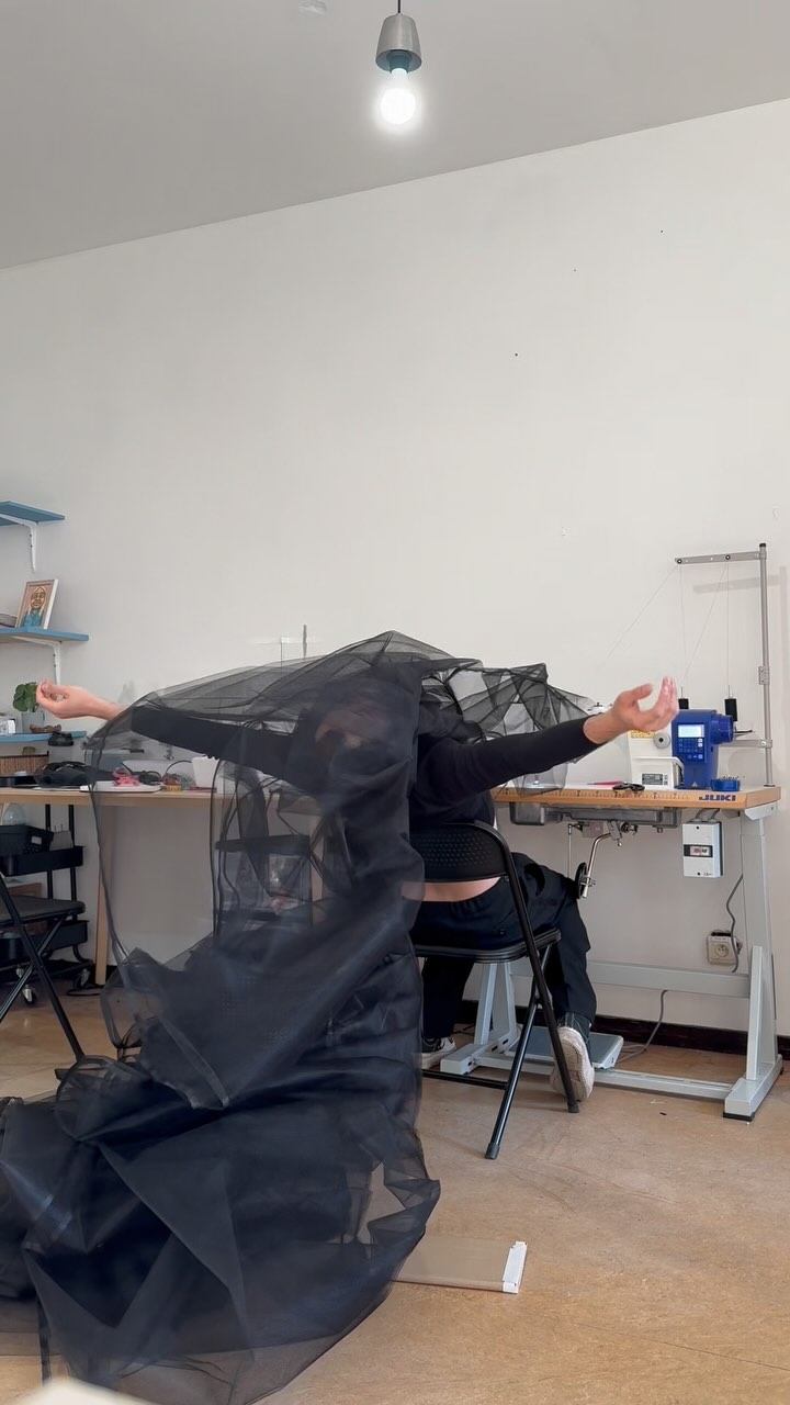 Watch me ruffle 30 meters of fabric in 25 seconds.
Costume Design is such a relaxing activity