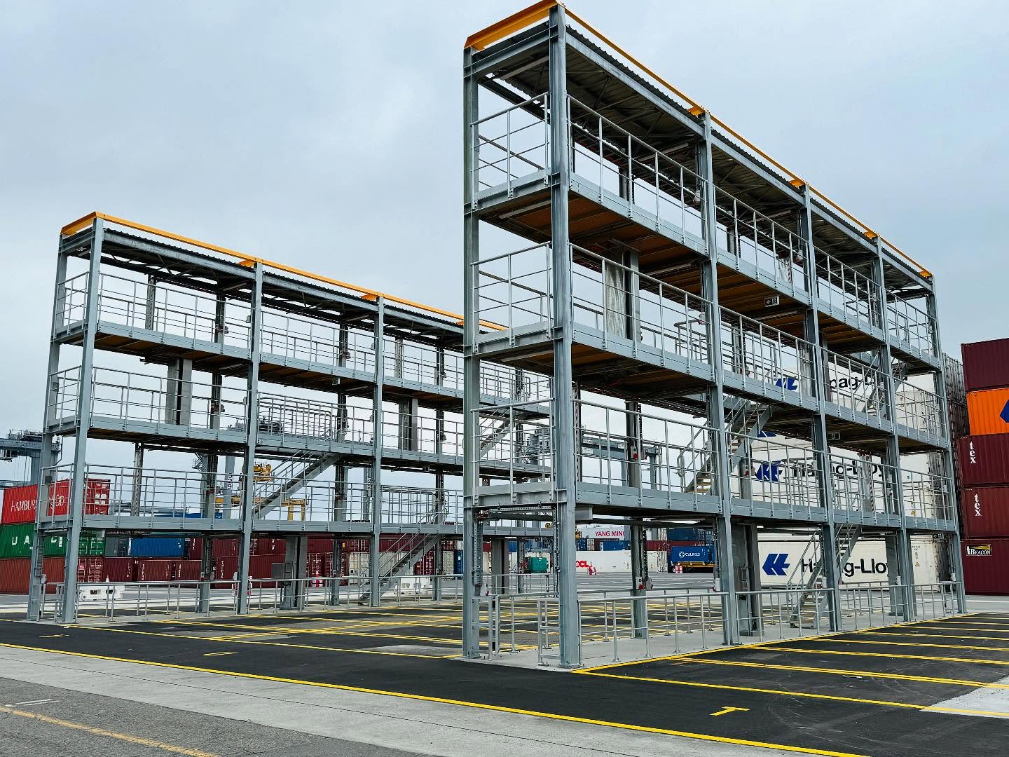 🚧 Industrial Project 🚧
Proud to showcase one of our recent industrial jobs – the full installation of 4 hot-dip galvanised access towers for refrigerated shipping containers.
This high-performance setup included:
✅ Complete tower installation for safe, multi-level reefer access
✅ Heavy-duty asphalt laid for long-lasting, high-traffic use
✅ Line marking for site organisation and flow
✅ Secure stair access across all levels
✅ Repositioning and rerouting of conduits and service pits to suit the new infrastructure
A solid win for safety, durability, and site planning 👷♂️💥
#ProlineBuilding #ProlineBuildingCommercial #IndustrialProject #AccessTowerInstall #ReeferAccess #HotDipGalvanised #HeavyDutyAsphalt #LineMarking #ConstructionUpdate #BehindTheBuild #sydney #Build