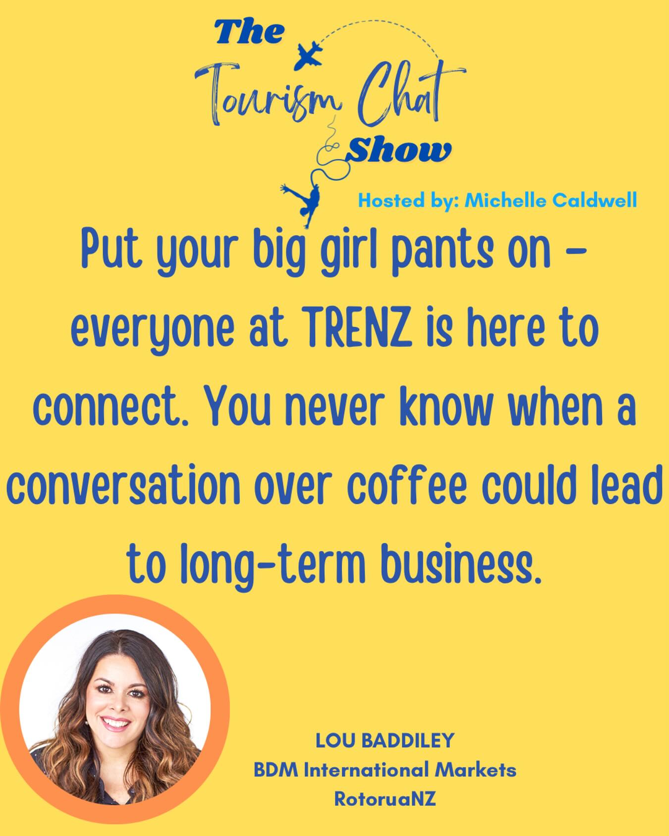 Wise advice from @louthebeautyfoodie - need to know more? Tune into our latest podcast episode - search The Tourism Chat Show on your favourite podcast app.
#TRENZ25 #networking101 #TourismMarketing