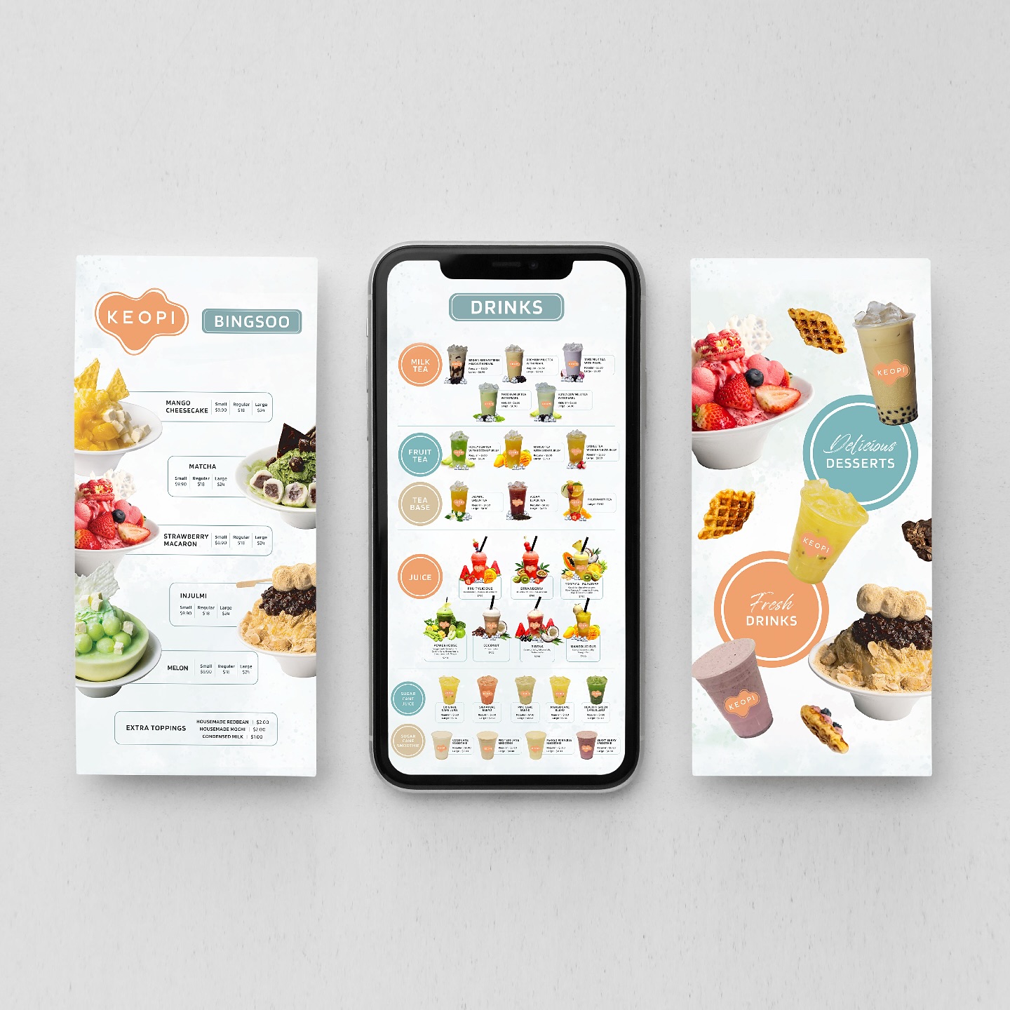 ➡️ SWIPE TO SEE MORE ➡️
COMPANY NAME: Keopi
BUSINESS: Dessert cafe serving bingsu, croffles & fresh drinks
BRAND CATEGORY: Food & Beverage
SERVICES: Logo Design, Brand Identity, Graphics & Digital Design
BOOK your project 👉 www.tentenstudio.au
📧: hello@tentenstudio.au
#branding #graphic #graphicdesign #designer #brandidentity #brand #logo #logodesigner #adobe #illustration #design #project #graphicdesigner #business #restaurant #food #socialmedia