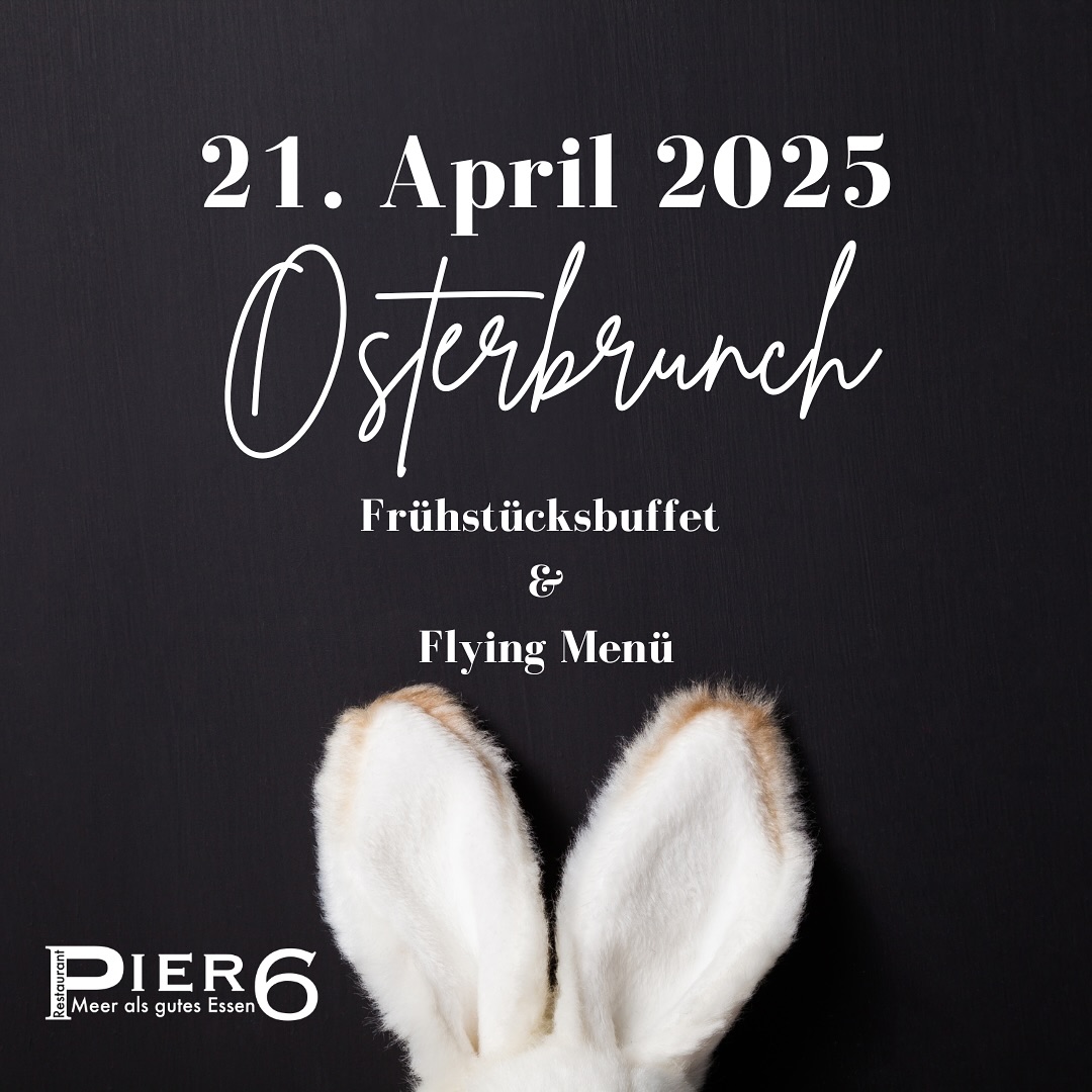 Ostermontag veranstalten wir wieder unseren beliebten Brunch.
Den Anfang macht unser reichhaltiges Frühstücksbuffet mit unseren regionalen Spezialitäten und Leckereien aus der Küche, bevor es nach einer kurzen Pause mit dem „Flying Menü“ weitergeht.
Dabei servieren wir diverse Kleinigkeiten am Tisch, mit einer bunten Mischung aus Fisch, Fleisch und vegetarisch.
Pro Person für 39,50€
Reservierung erforderlich - einfach per Telefon unter 0471/48364080