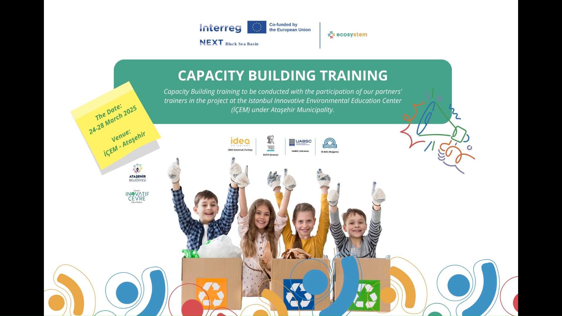 📢 ecosySTEM Projesinden Haberler 🎉
Kapasite Geliştirme Eğitimimizin en güzel anlarını sizinle paylaşmaktan gurur duyuyoruz! Geleceğin çevresel değişimcilerini güçlendirmek için çalışmaya devam ediyoruz! 🌿✨
🌱🔬🐝🏞️
“Interreg NEXT Karadeniz Havzası Programı” (BSB00354) kapsamında 24-28 Mart 2025 tarihleri arasında tamamladığımız Kapasite Geliştirme Eğitimimizde bizlere destekleri için Ataşehir Belediyesi, İstanbul Yenilikçi Çevre Eğitim Merkezi (İÇEM) ve Interreg NEXT Karadeniz Havzası Programı Program Otoritelerine teşekkür ederiz.
#ecosystem #KapasiteGeliştirme #ÇevreEğitimi #GeleceğinLiderleri #InterregNEXT #KaradenizHavzası #BSB00354 #AtaşehirBelediyesi #İÇEM
---
📢 News from ecosySTEM Project 🎉
We are proud to share the best moments of our Capacity Building Training with you! We continue to strive to empower the environmental changemakers of the future! 🌿✨
🌱🔬🐝🏞️
We would like to thank Ataşehir Municipality, Istanbul Innovative Environmental Education Center (İÇEM) and Interreg NEXT Black Sea Basin Program Program Program Authorities for their support in our Capacity Building Training, which we completed between 24-28 March 2025 within the scope of “Interreg NEXT Black Sea Basin Program” (BSB00354).
We continue to strive to empower the environmental changemakers of the future! 🌿✨
#ecosystem #CapacityBuilding #EnvironmentalEducation #FutureLeaders #interregnext #blackseabasincbc