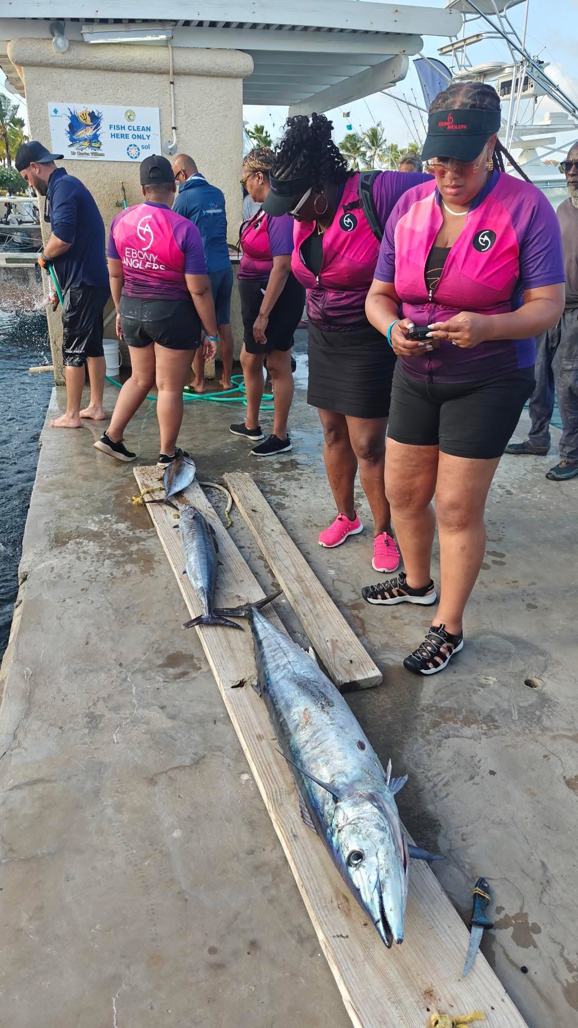 Some of the action at the 2025 Republic Bank Sir Charles Williams International Tournament. #bigfishenergy
#speartimechartersbarbados #womenwhofish #ladyanglers #blackgirlsfish #sportfishing #wahoo