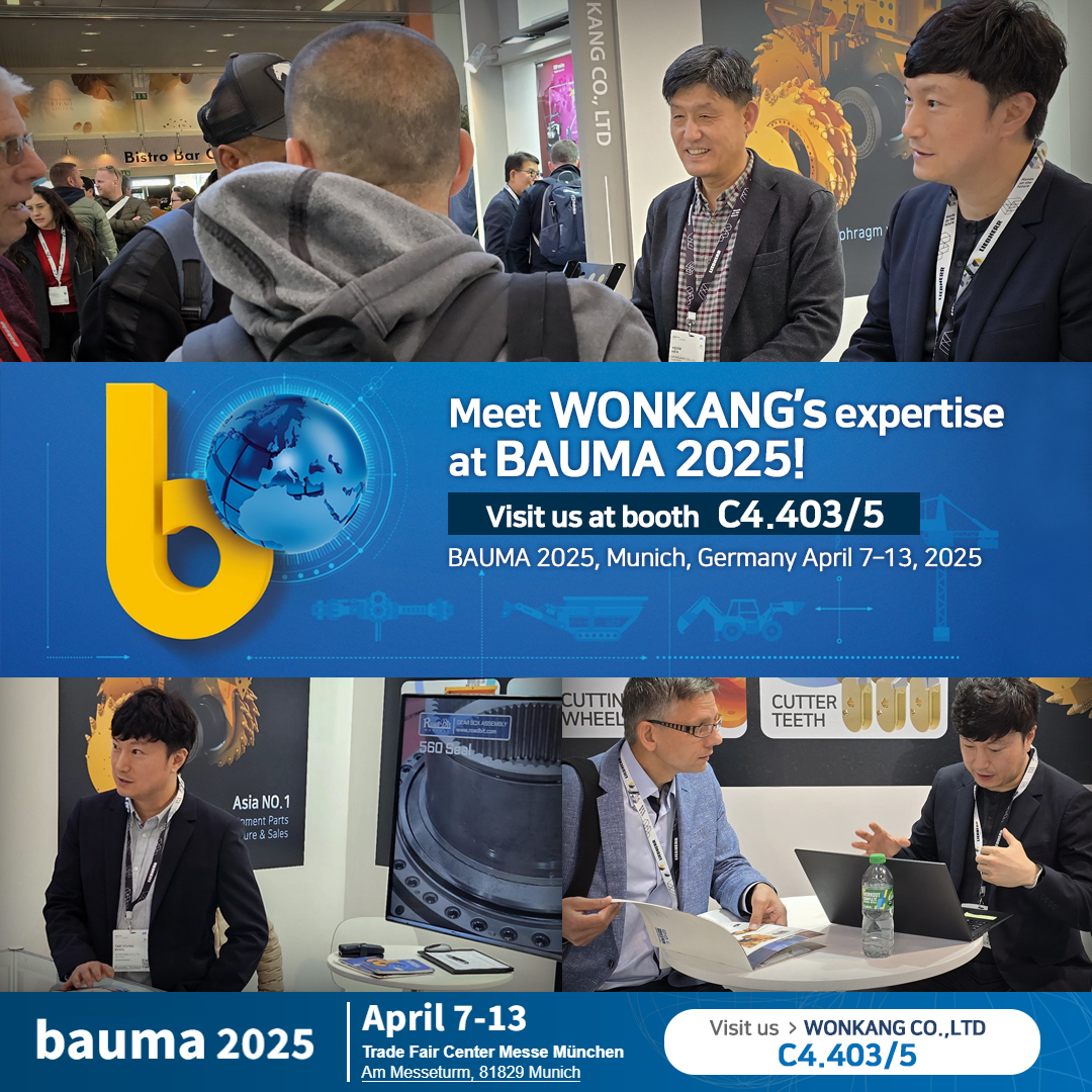 Meet WONKANG’s Expertise at BAUMA 2025!
Visit us at booth C4.403/5
www.roadbit.com
#Diaphragmwall #Slurrywall #trenchcutter #BC30 #BC32 #BC35 #BC40 #cutterteeth #gearbox #mudpump #korea #wonkang #roadbit #cuttingwheel #BCF10 #BCF9 #spareparts #Mechanicalseals #Damper #Gearing #Complete #Assembly #roadheader #pick #tunneling #1500mm #bauma