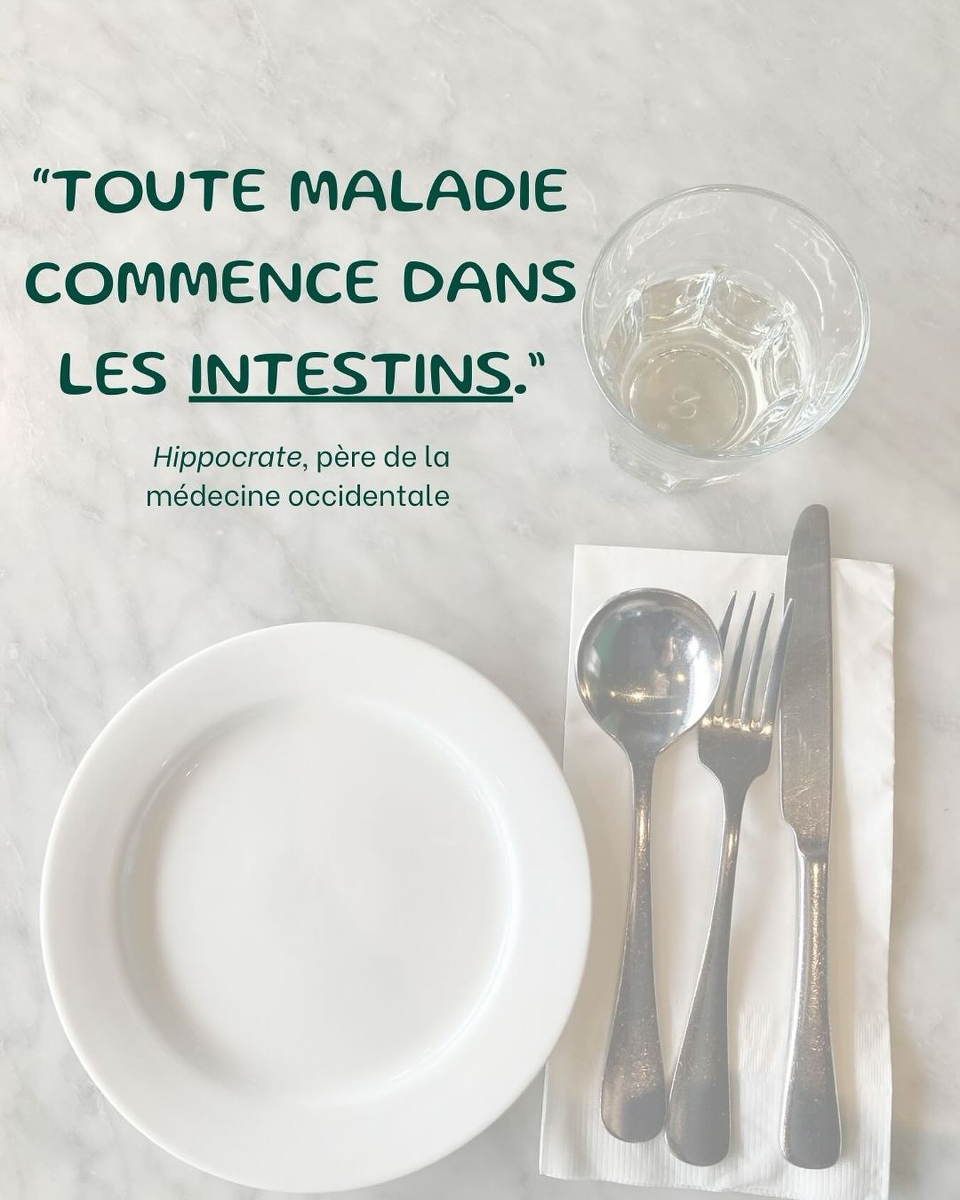 Hippocrate, médecin de l’Antiquité souvent considéré comme le père de la médecine, voyait déjà les intestins comme le centre de la santé.
🌀 Pour lui, l’équilibre du corps passait par un bon fonctionnement digestif. Il croyait que l’alimentation, l’élimination des déchets et l’harmonie des humeurs (les fameux liquides corporels) jouaient un rôle central dans l’apparition des maladies.
🦠 Aujourd’hui, la science lui donne raison : on découvre qu’un microbiote en déséquilibre peut être à l’origine de troubles chroniques, inflammations, allergies, fatigue, voire déséquilibres émotionnels.
👉 C’est pourquoi prendre soin de son système digestif, c’est prendre soin de sa santé globale.
✨ En naturopathie, l’intestin est souvent le point de départ d’un accompagnement vers le mieux-être.