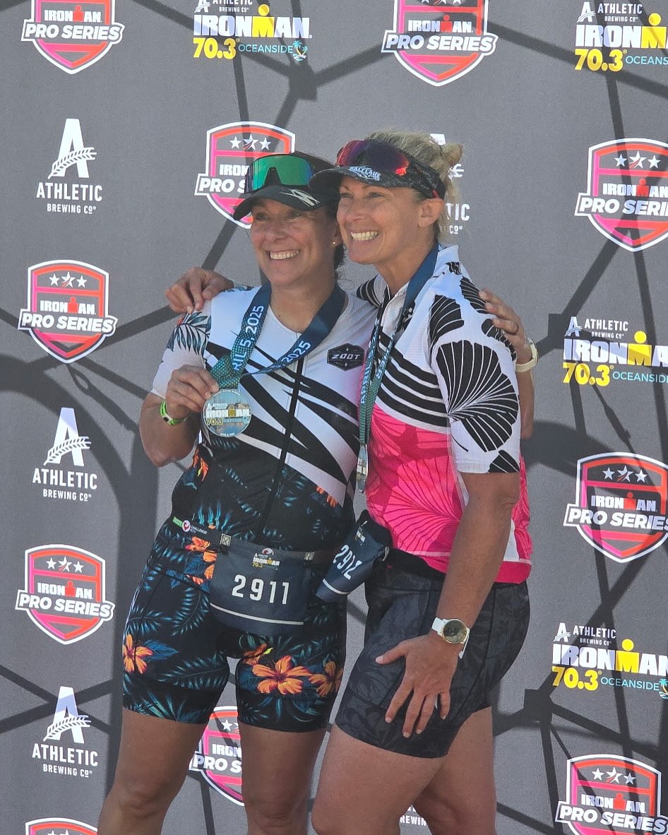 Huge congrats to these to amazing ladies for completing Ironman Oceanside 70.3 🥇
As always we are so inspired by all of our amazing clients! We love being able to be a small part of their journey!! Amazing job Jenn and Angel!
