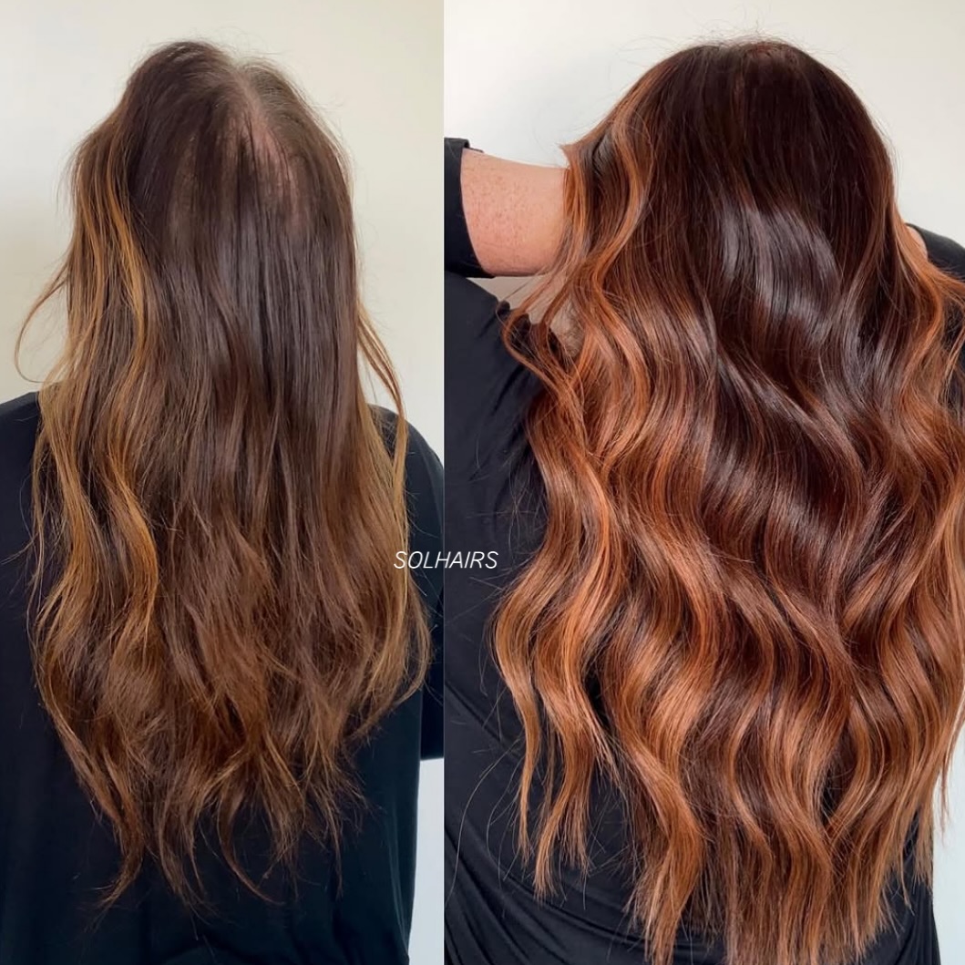 Avant Après GINGER 🍑🍓
#couleurcheveux #gingerhair #coiffeur #ombrehair