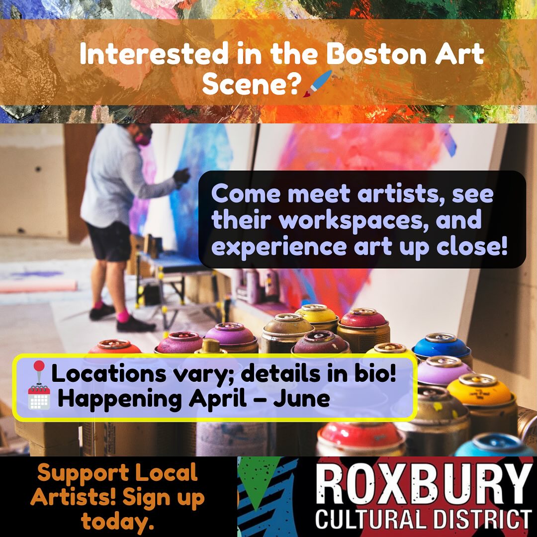 Looking to connect with local artists and experience the creative spirit of your community? 🎨 Mass Open Studios Has Your Back!
This spring, explore open studios across Massachusetts and support local creativity. Through this experience, you’ll discover the work of artists who live, work, teach, create, or are affiliated with the arts community.
📍Locations Vary; details in bio!
🗓️ Happening April – June
Meet artists, see their workspaces, and experience art up close.
Before you go: Always double-check event details and visitor info on the organizer’s site!
🔗Link in bio.
#MassOpenStudios #SupportLocalArtists #SpringEventsMA #ArtInTheCommunity #MassCulturalCouncil #RoxburyCulturalDistrict #Roxbury #RoxburyCulture #RoxburyArt #SupportRoxburyArtists #RoxburyEvents #RoxburyHistory #RoxburyCommunity #RoxburyInnovation #CulturalDistrict #RoxburyPride #RoxburyImpact #CelebrateRoxbury #ArtistOpportunities #CallForArtists #ForArtists #PublicArt #BostonMA #Boston #BostonArtists #Roxbury #Culture #BIPOC #POC #Supportlocal #SupportlocalArt
