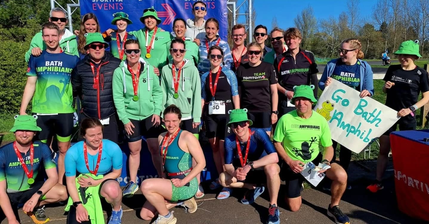 FUN IN THE SUN:
☀️ 6 Torbay Sprint Relay Teams
☀️ a bronze medal and a random spot medal?
☀️ 3 big cheeses
☀️ one hell of a weekend
Well done all the 🐸 on a bumper start to April and thanks to @sportivaevents for a great event!
#triathlon #amphibians #swim #bike #run