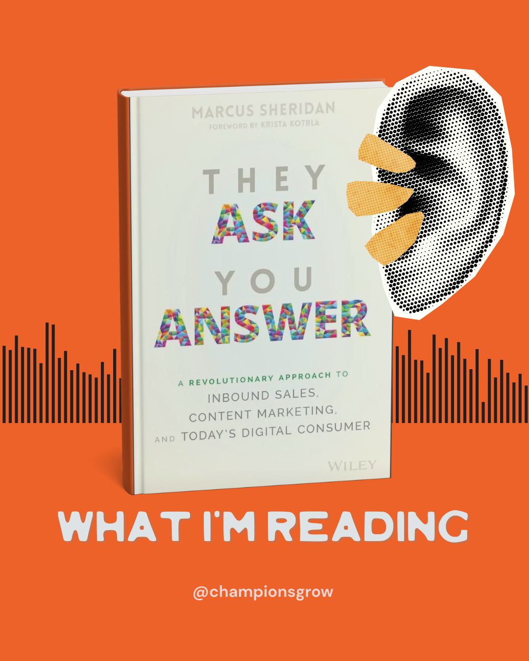 ✨ NEW BOOK REC.✨
I’ve been hearing about They Ask, You Answer by Marcus Sheridan — it's all about building trust by simply answering your customers’ real questions, no sales tricks needed. 👏
The idea is simple: be helpful, be honest, and let that do the selling for you. kind of obvious, so I'm curious! Definitely adding this one to my reading list.
Have you read it? Curious what you thought.
#TheyAskYouAnswer #MarketingWithTrust #BusinessReads #ContentThatConnects