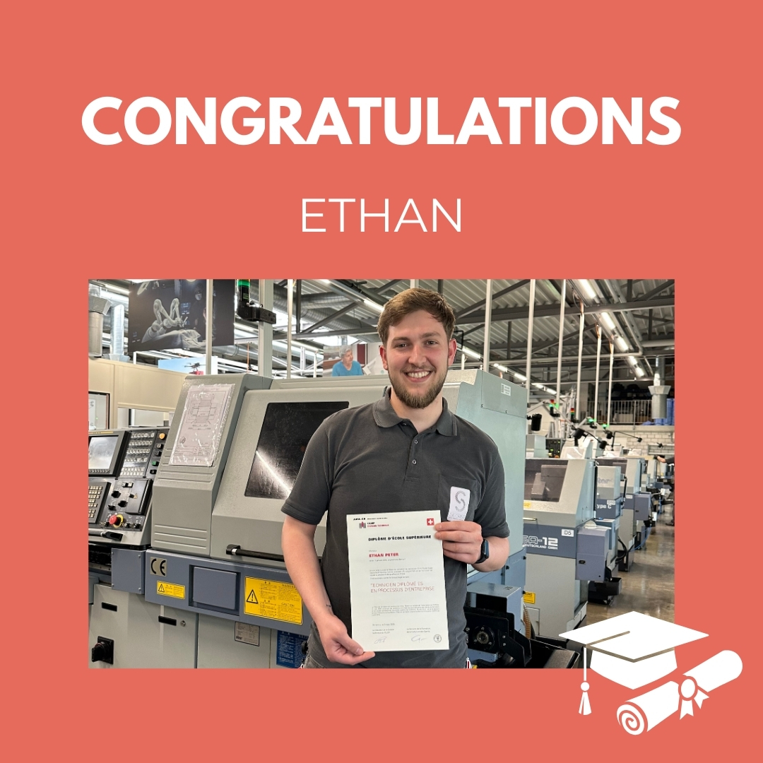 Wir gratulieren Ethan herzlich zum Abschluss seiner Ausbildung zum „Technicien en processus d’entreprise“! Eine tolle Leistung, auf die er mit Recht stolz sein kann – wir sind es auf jeden Fall! 🚀🙌
We sincerely congratulate Ethan on completing his training as a " Technicien en processus d’entreprise"! An amazing achievement that he can rightfully be proud of – and we are definitely proud of him too! 🚀🙌
#wsiegristag #celebratesuccess #jobwelldone
