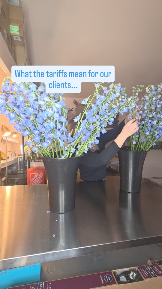 Not much changes for us right now - we’ve built flexibility into our process since COVID, and it continues to serve us well. Curveballs are part of life (especially in flowers!), so we’ve designed our approach to adapt quickly and gracefully.
🌸 Preferred blooms + designer’s choice: Clients select must-have flowers in their contracts, and the rest is left to our discretion. This allows us to prioritize what matters most and adjust as needed if something becomes unavailable or off-quality — whether due to weather, shipping, or global events.
🌿 We grow our own flowers! Our garden gets bigger every year, and we love including homegrown touches. This is actually a great opportunity to rely less on international materials and lean into sustainability.
📝 We finalize recipes close to event time to reflect real-time pricing and availability. Our standardized pricing gives clients a reliable estimate upfront, while our flexibility ensures designs stay true to the vision.
💬 Clear communication always: If there’s an issue with a specially requested bloom, we’ll reach out with thoughtful alternatives - no last-minute surprises.
💡 Our clients trust us to navigate the floral marketplace and select the best product available. That’s a huge part of what makes custom design possible. We’re constantly honing this skill, and we’re proud to bring that knowledge to the table for every event.
At the end of the day, our job is to create something beautiful and personal - no matter what’s going on in the world.