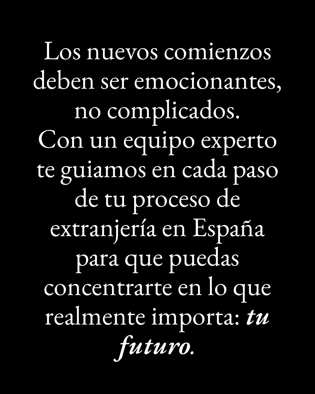 ¿Estás pensando en mudarte o iniciar nuevos proyectos en España?
Te ofrecemos asesoría completa en trámites de extranjería para que tu proceso sea lo más fácil y rápido posible.
✅ Servicios que ofrecemos:
- Consultoría sobre visas y permisos de trabajo.
- Asesoría para obtener la residencia legal.
- Trámites de nacionalidad
¡Y mucho más!
Contáctanos para llevar tu sueño internacional al siguiente nivel.
#Extranjería #Visas #Residencia #TrámitesLegales #MudanzaInternacional #ServiciosDeExtranjería #Emigrar #TuFuturoInternacional #AsesoríaLegal #VisasDeTrabajo #TrámitesDeVisa