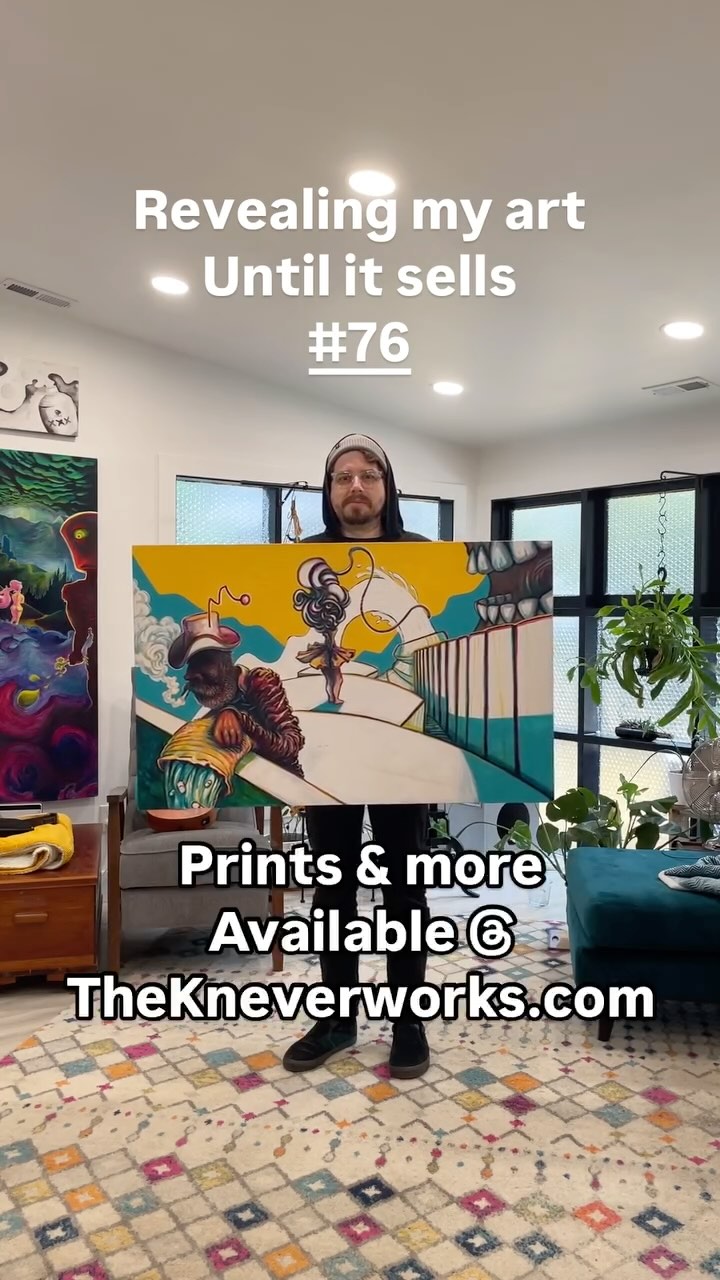 Delivering this delicious piece to the masses in digital format. Space cowboy 2 is part of a series that is both a reflection of the impact of Parkinson’s and an homage to those daring and adventurous explorers of space and realms beyond. .
.
.
,
;
.
.
.
.
.
.
.
.
.
:
,
#Thekneverworks #paintingreveal #painting #paintings #artistsofig #art #originalartwork