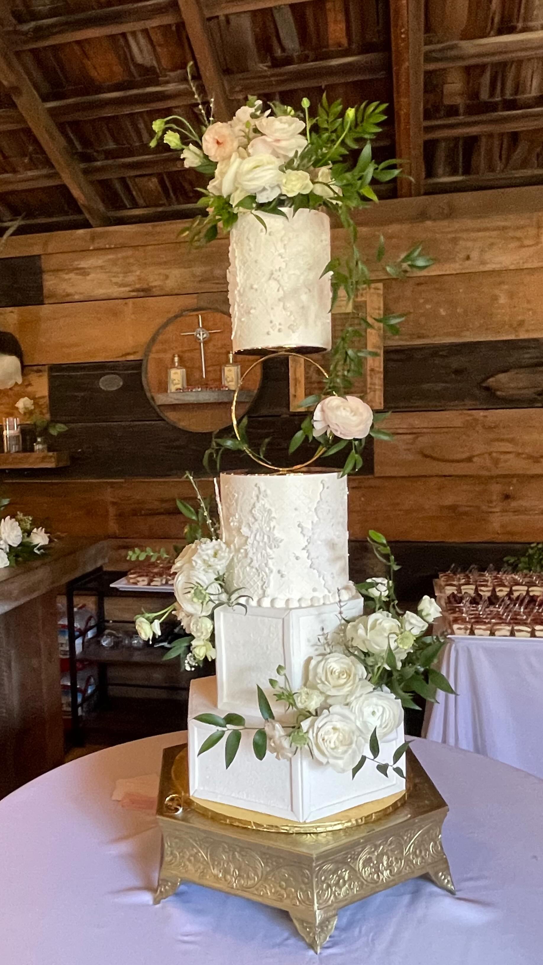 ✨Classic + Modern Wedding Cake✨
.
.
It’s all about the little details 🤩🤩🤩
.
.
.
Cake stencils/mold @cakesbyangelamorrison
Cake spacer
@prop.options
Cake stand
@events22
.
.
#sugardreamsodeza #weddingcakes #weddingcake #weddingcakeideas #weddingcakeinspiration #wedding2026 #wedding2025 #luxuryweddingcakes #luxuryweddings #weddingcaketrends #caketrend #cakereels #weddingbride #brideandgroom #weddingreception #weddingplanners