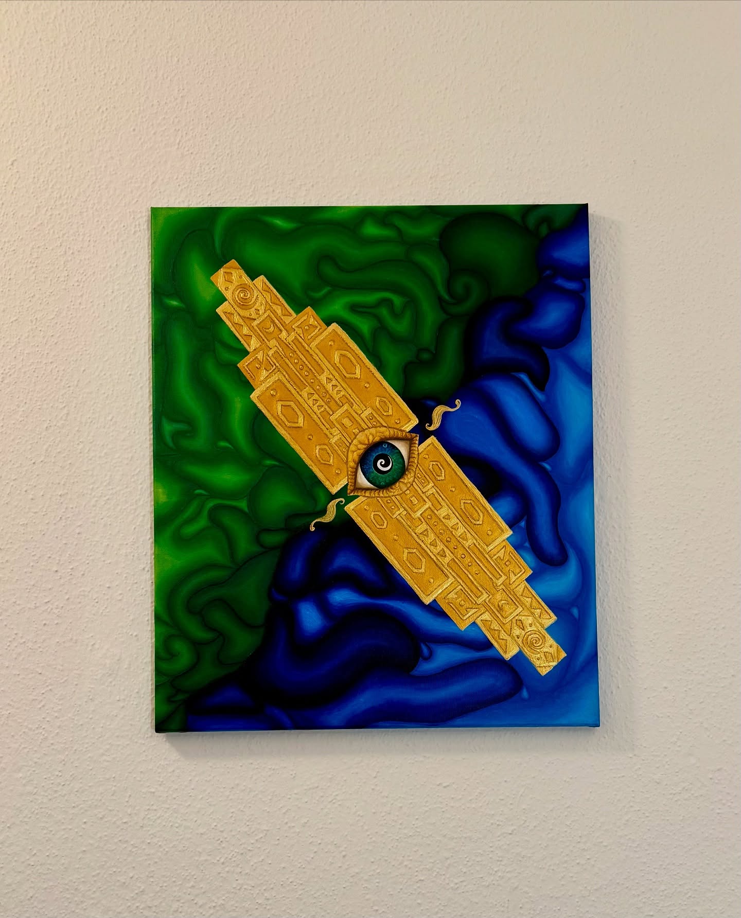 “The Key” ~ The key to your purpose has always been within you — you only needed to remember how to use it💫 #acrilicpainting #inspiration #creativejourney #spiritual #love #art #psychedelic