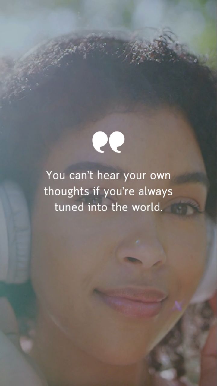 Silence is where clarity lives. ✨ #UnplugToRecharge