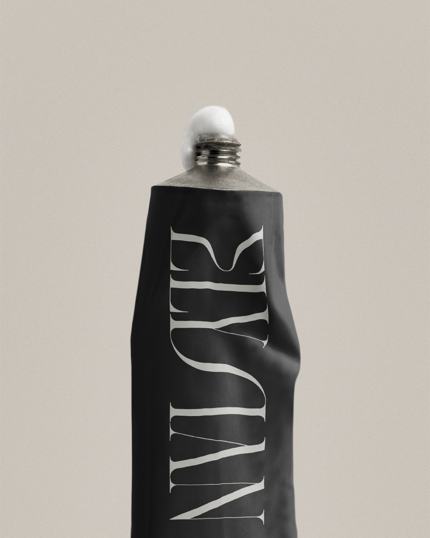 2/3 ELYSIAN SOULS: Self-care essentials designed to empower. The brands custom serif typeface embodies its high-end nature, with flowing letter connections that reflect fluidity and the connection between self-care and self-expression.