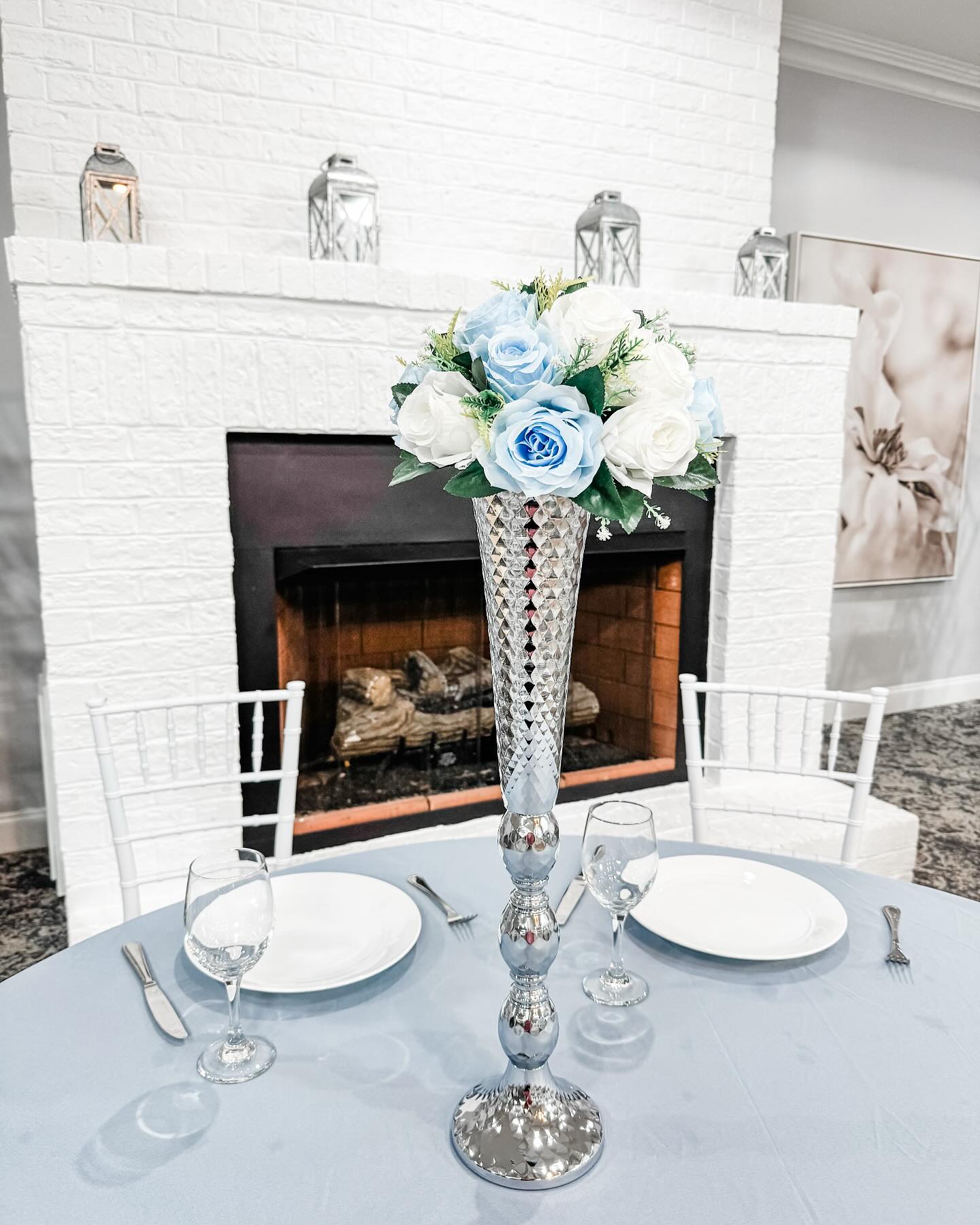 There’s something so peaceful about soft blues and whites against a warm fireplace.
This little moment at Villa Magnolias Event Center feels like the calm before the celebration—the quiet beauty that sets the tone for everything to come.
If you’re dreaming of a day that feels classic, graceful, and full of heart… this space holds it so well.
#VillaMagnoliasEventCenter #WeddingDetails #SoftRomanticStyle #BlueAndWhiteWedding #WeddingInspo #TimelessWedding #SouthernCharm